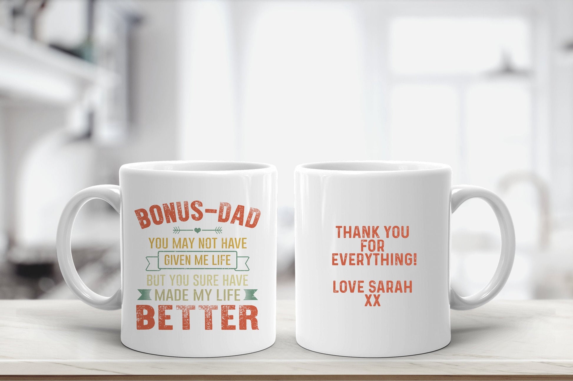 Personalised Message Bonus Dad / Step Dad Mug