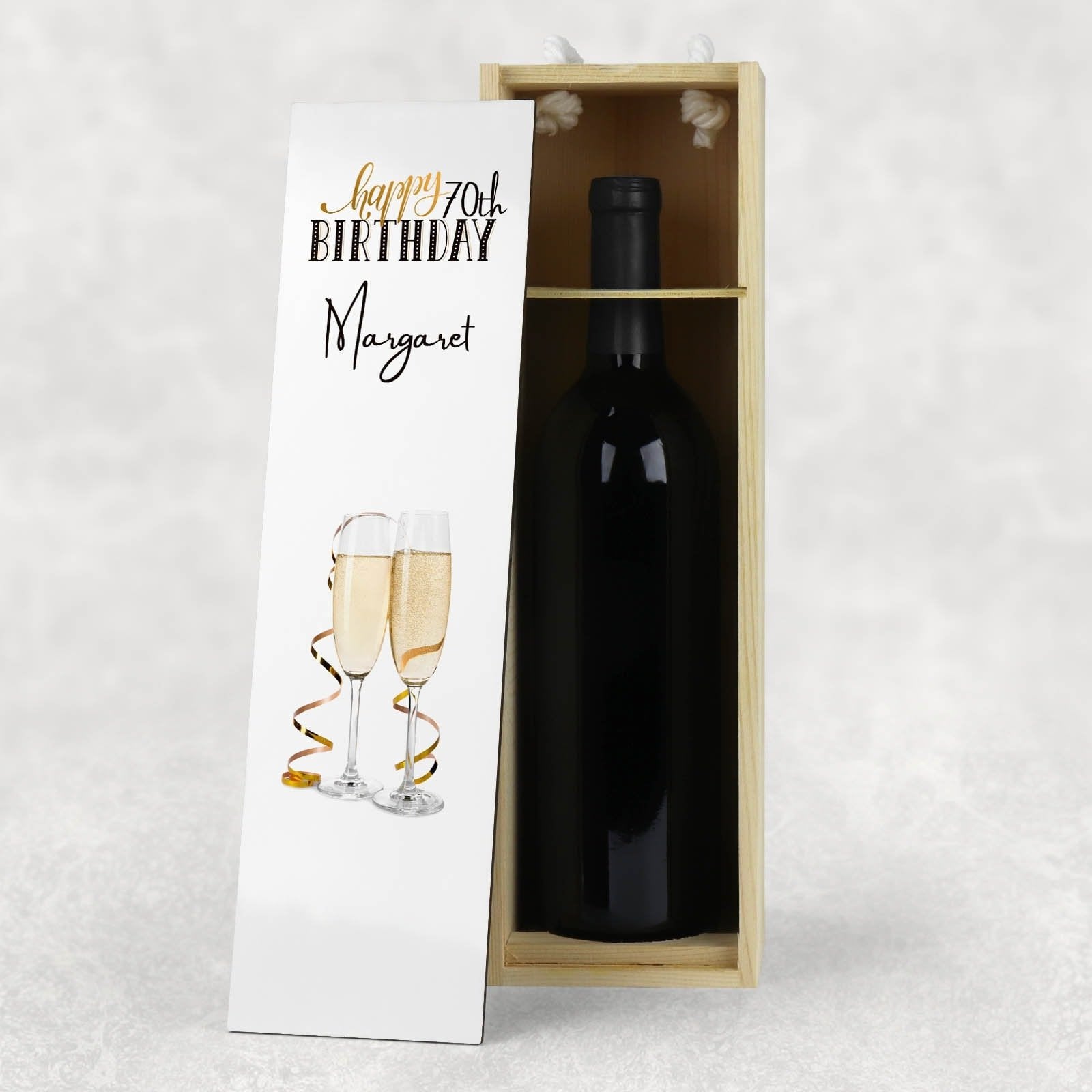 Birthday Milestone Personalised Wine Box