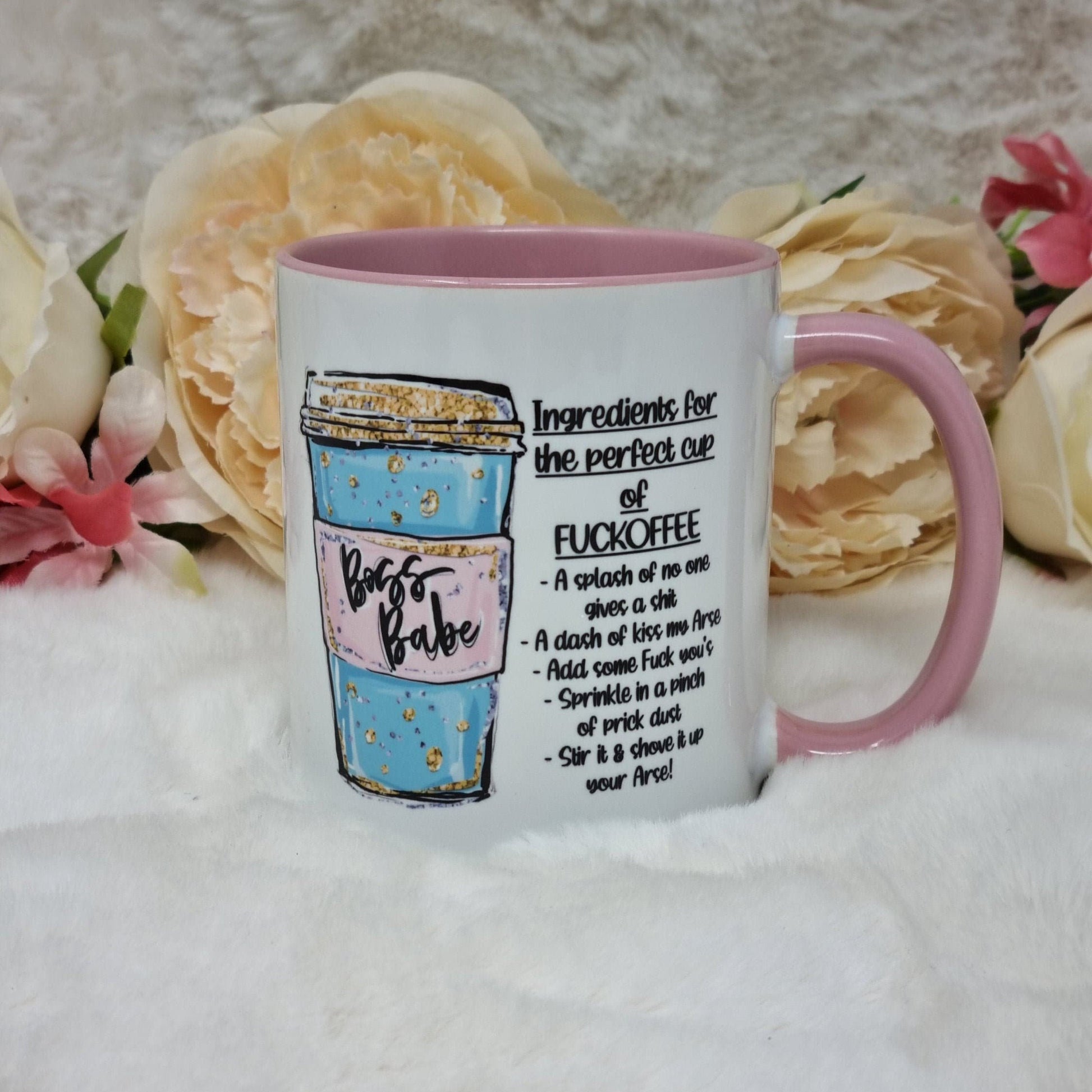 Rude Coffe Quote Ceramic Mug
