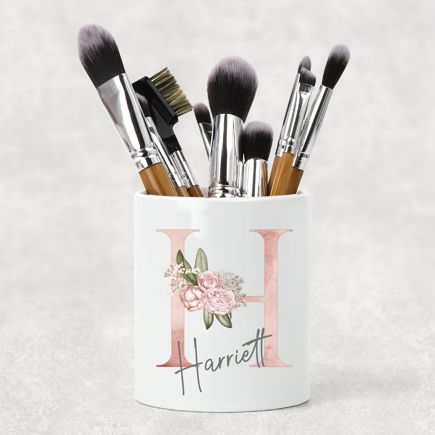 Personalised Make Up Storage Pot / Make Up Brush Holder / Desk Organiser