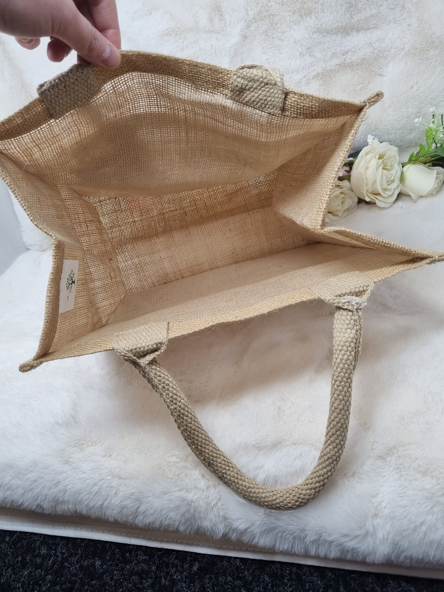 Beach Bag Funny Quote Chickens Travel Bag Gift Summer Holidays Large Jute Bag Day Trip Hessian Bag for Life Eco friendly
