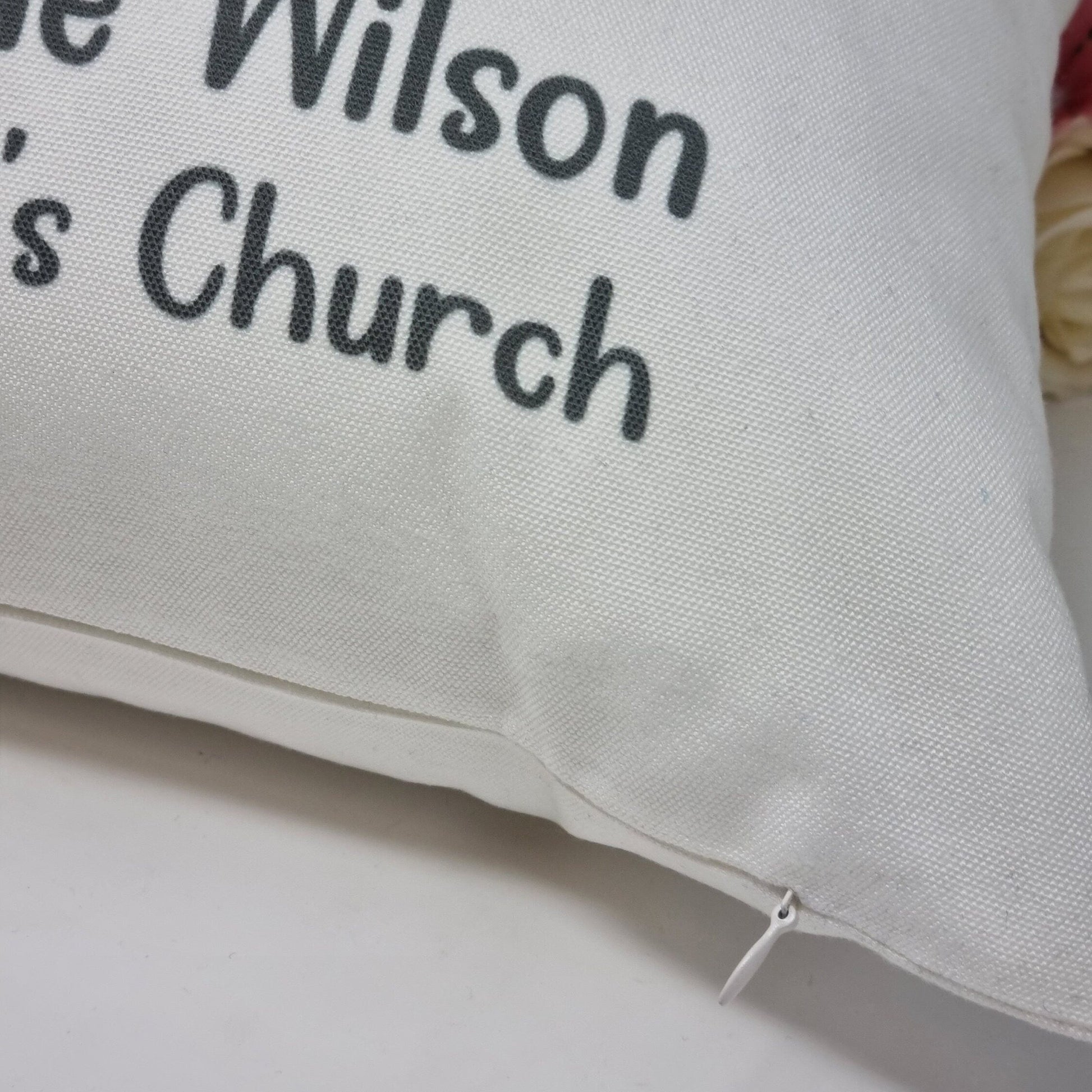 Personalised Elephant Balloon Christening Cushion