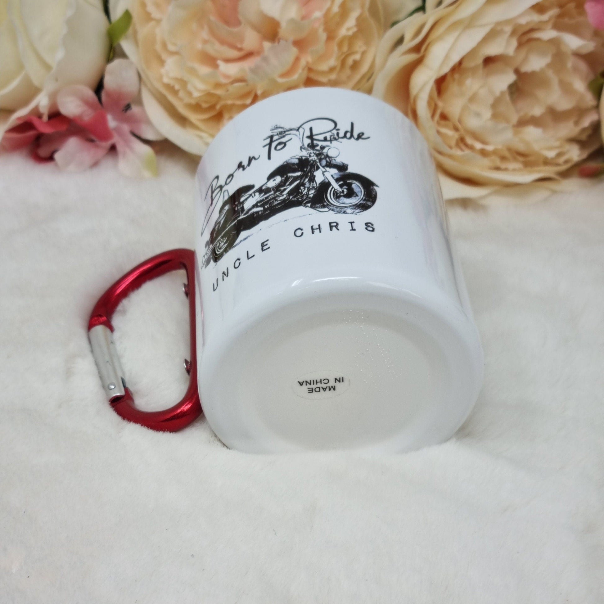 Personalised Biker Clip On Carabiner Mug
