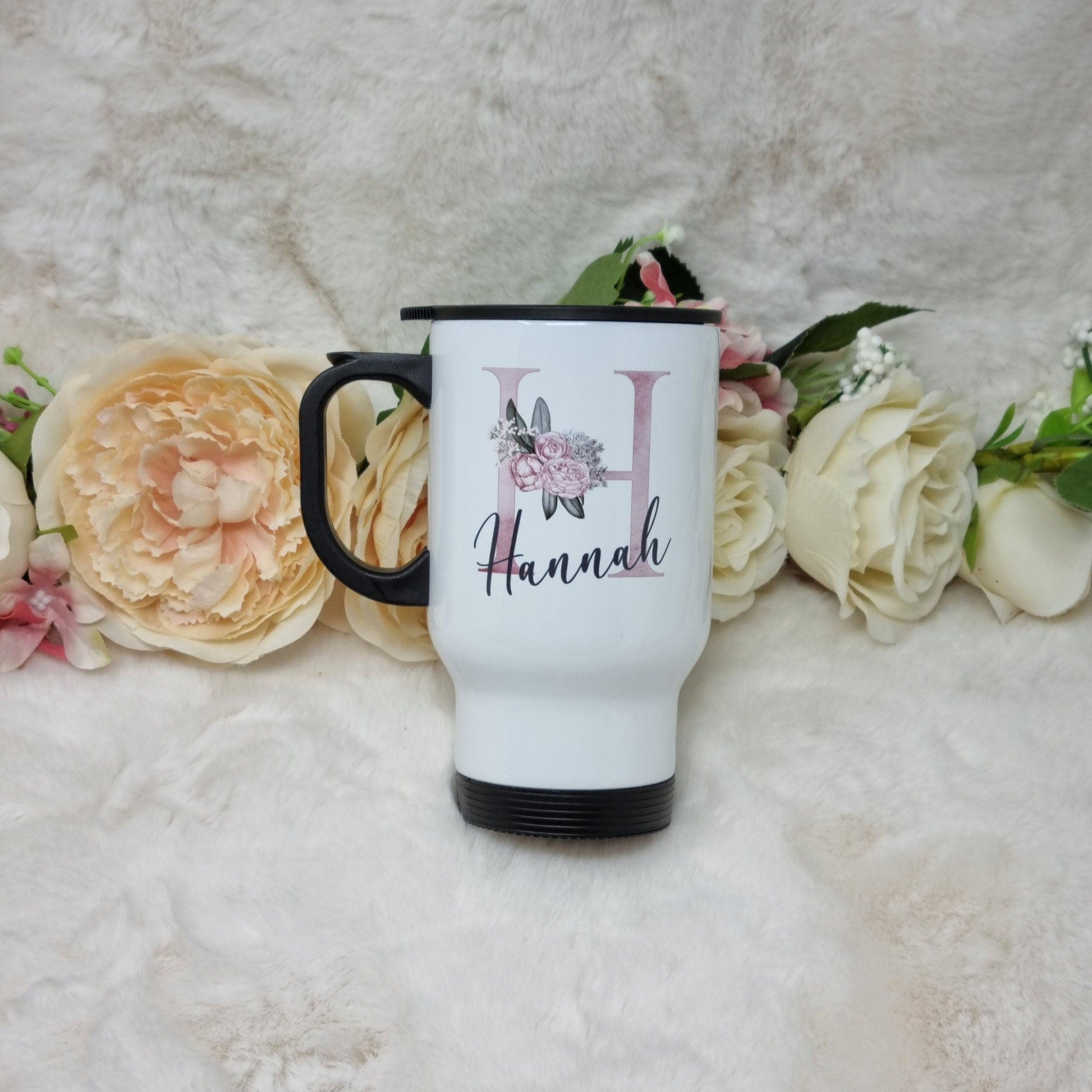 Personalised Name & Initial Travel Mug
