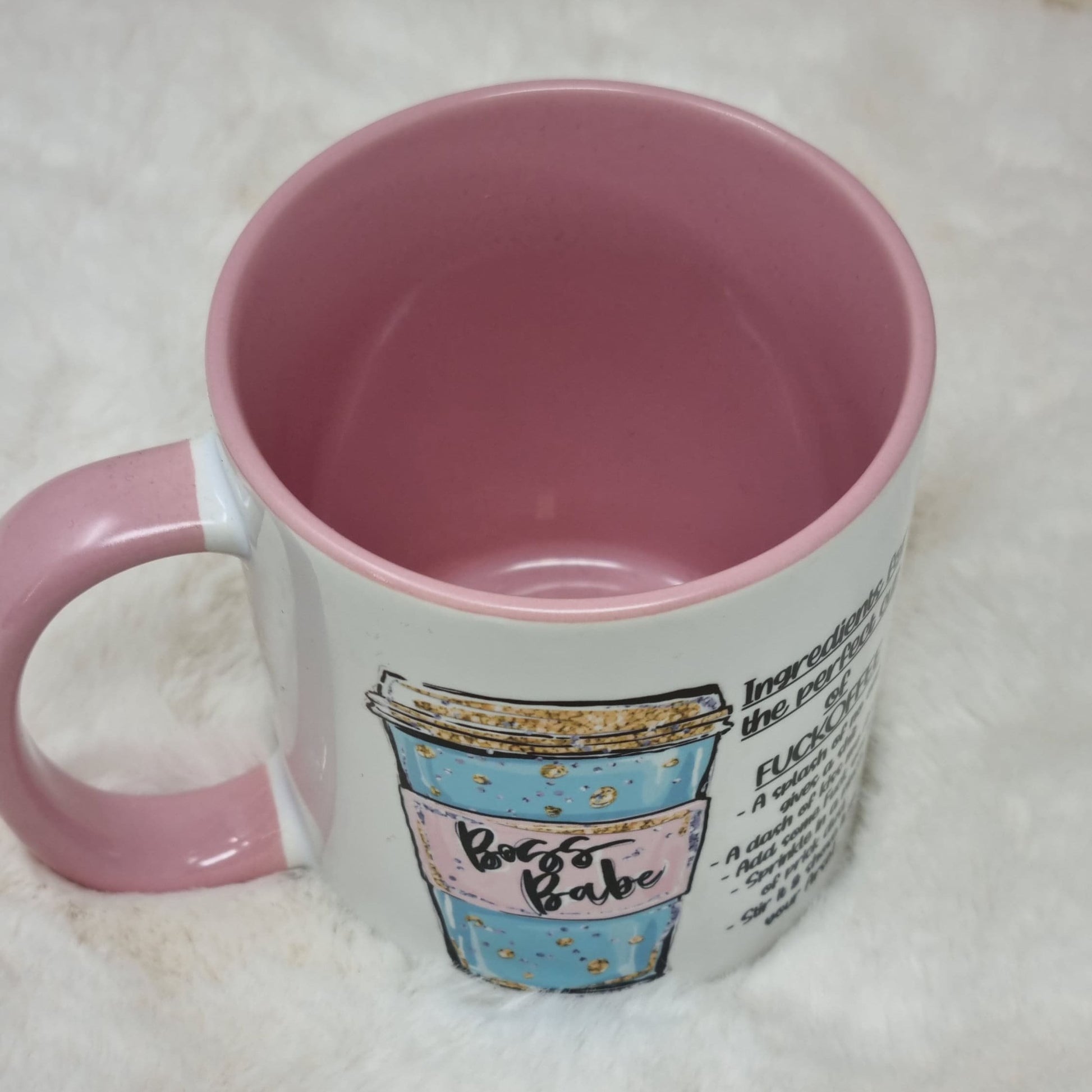 Rude Coffe Quote Ceramic Mug