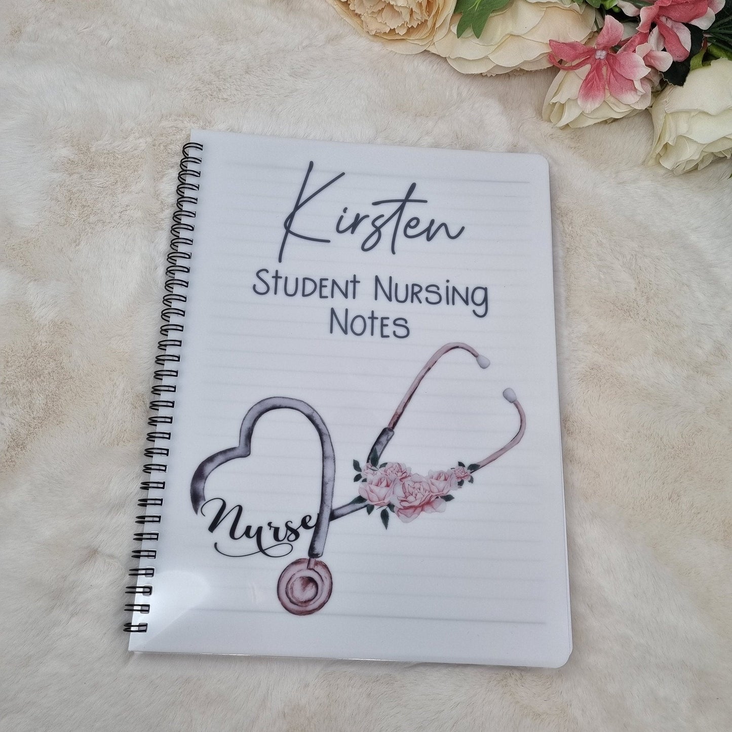 Personalised Student Nurse Notebook A4/A5, Nurse Gift