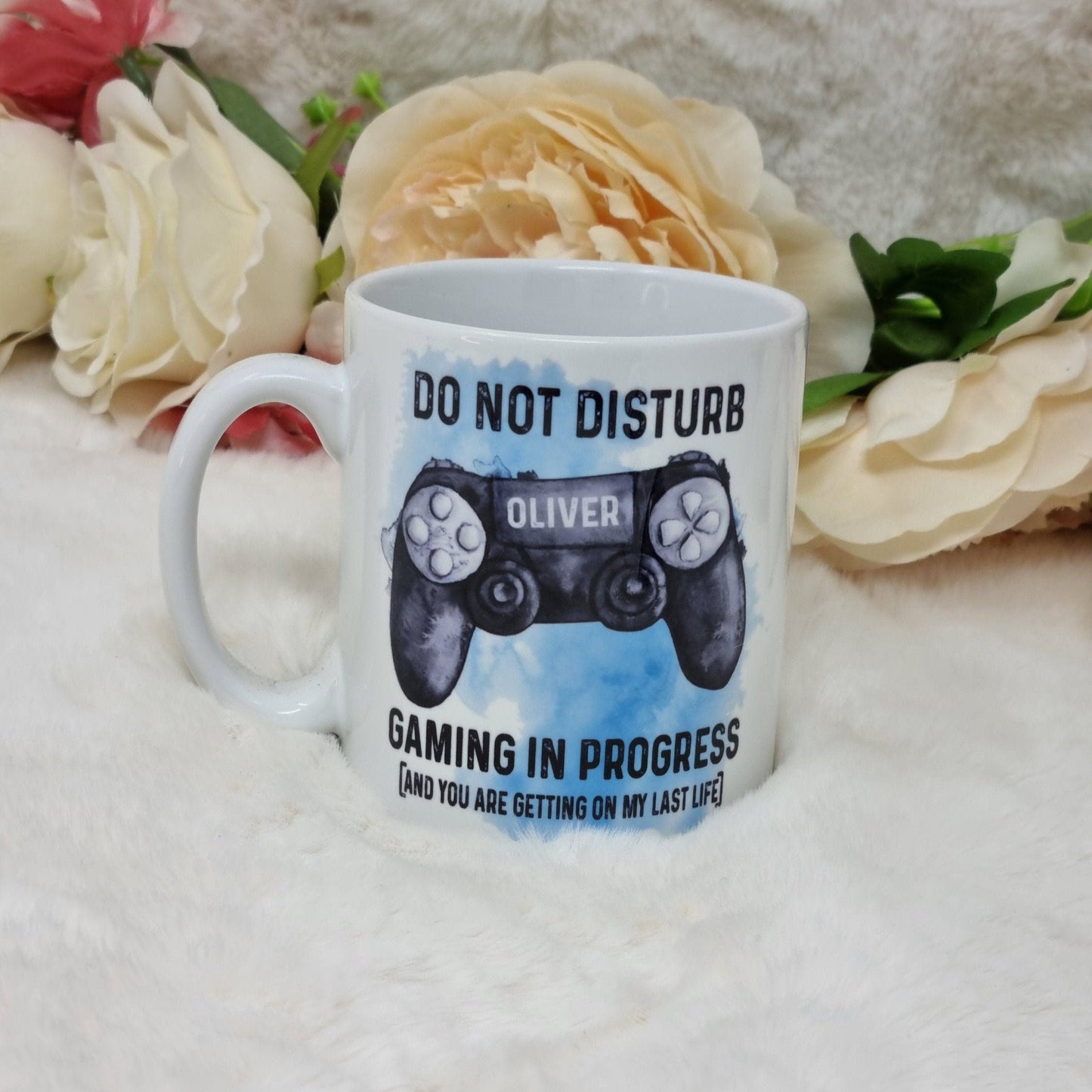 Do Not Disturb Gaming In Progress Personalised Mug, Gaming Mug, Gamer Gift, Two Designs Available