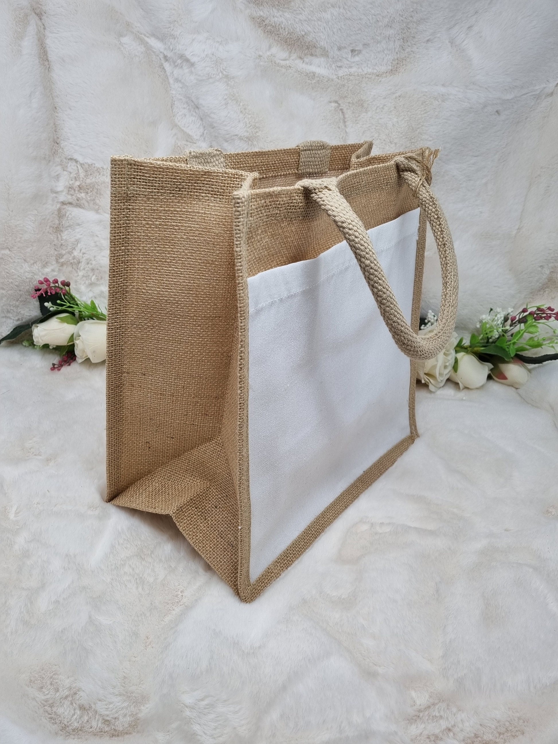Neonatal Nurse Baby Feet Jute Bag