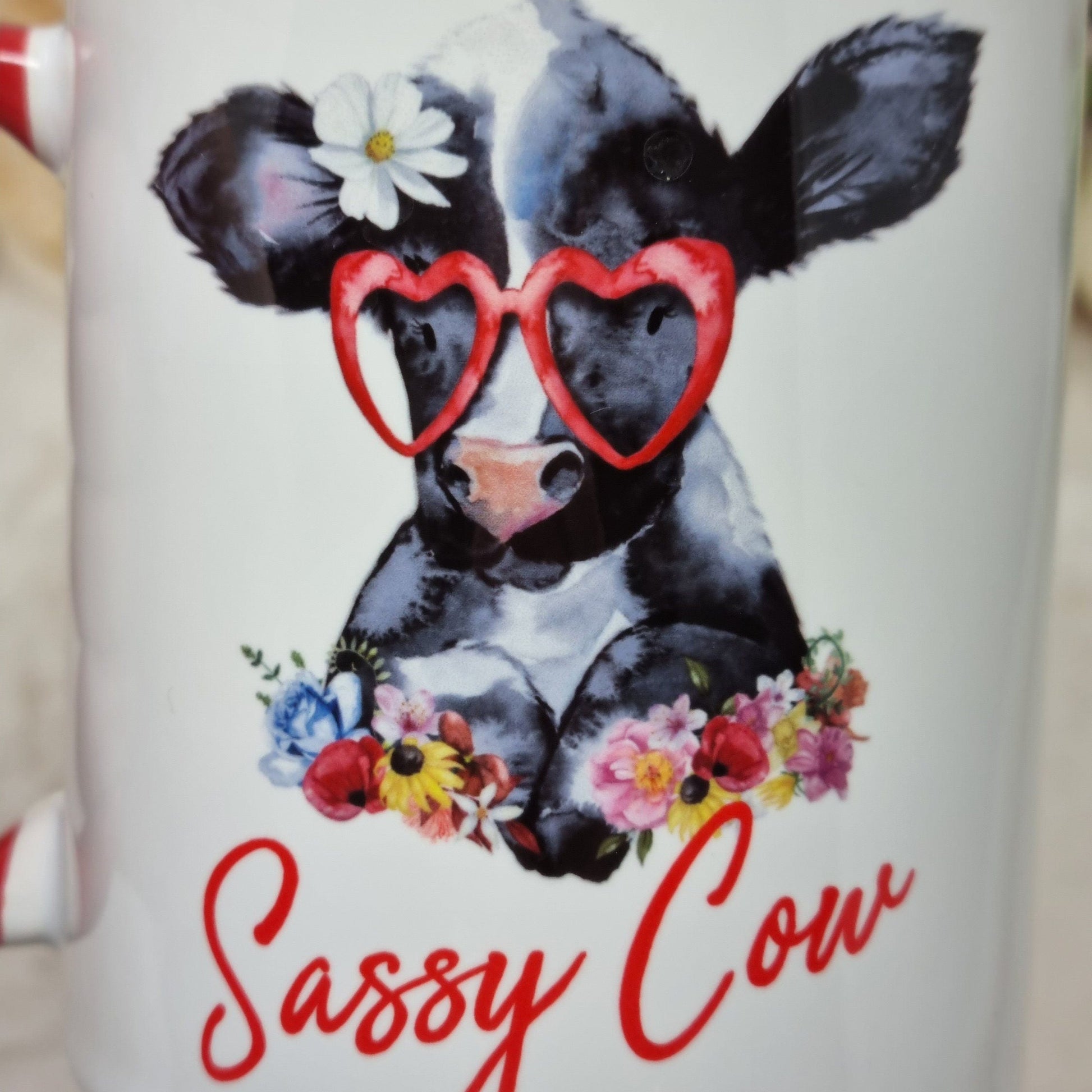 Personalised Sassy Cow Mug