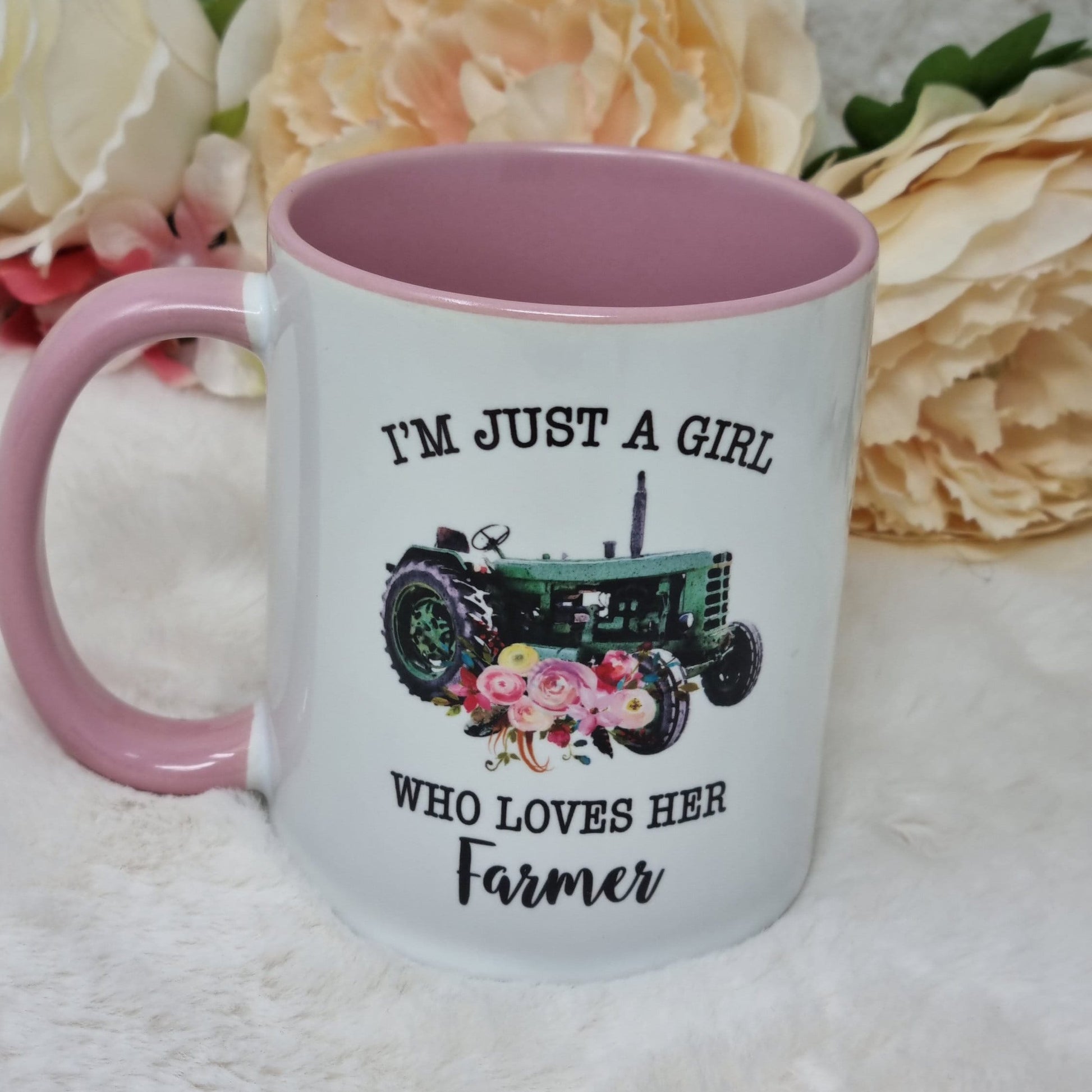 Personalised Farmers Girl Mug