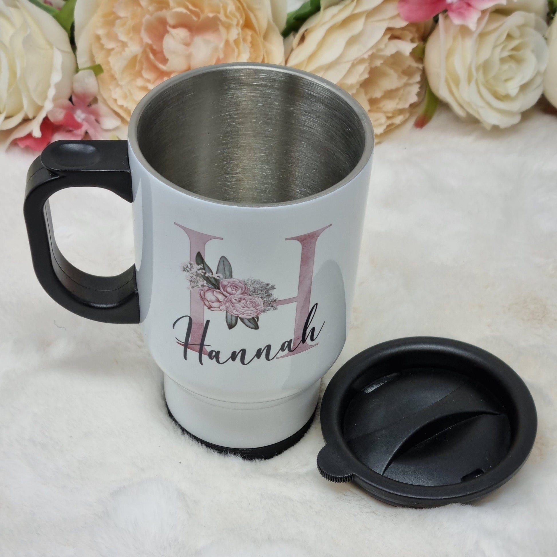 Personalised Name & Initial Travel Mug