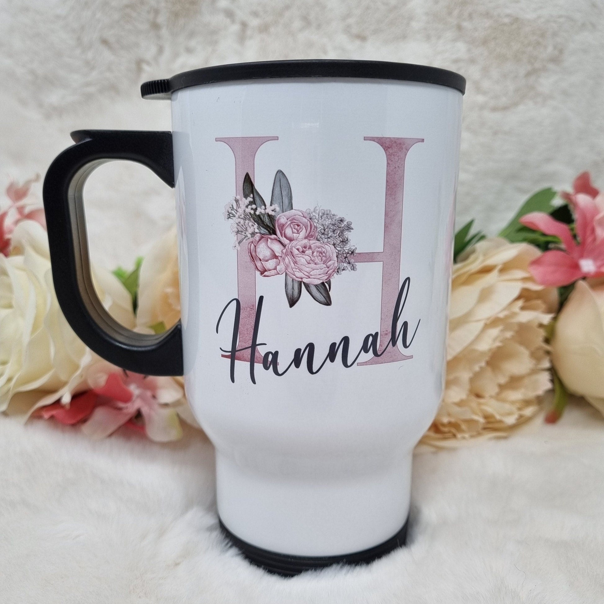 Personalised Name & Initial Travel Mug