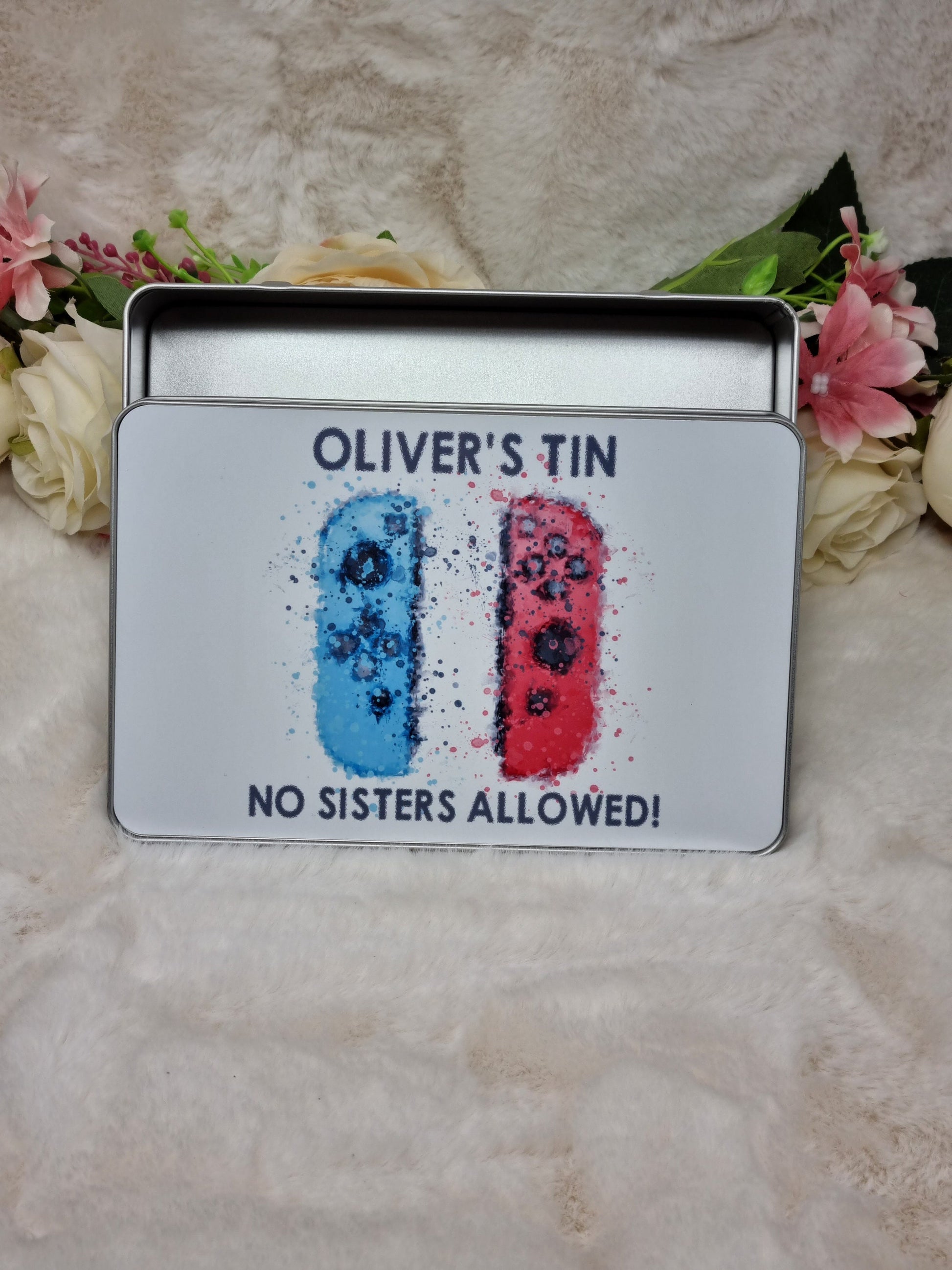 Personalised Gaming Splash Tin