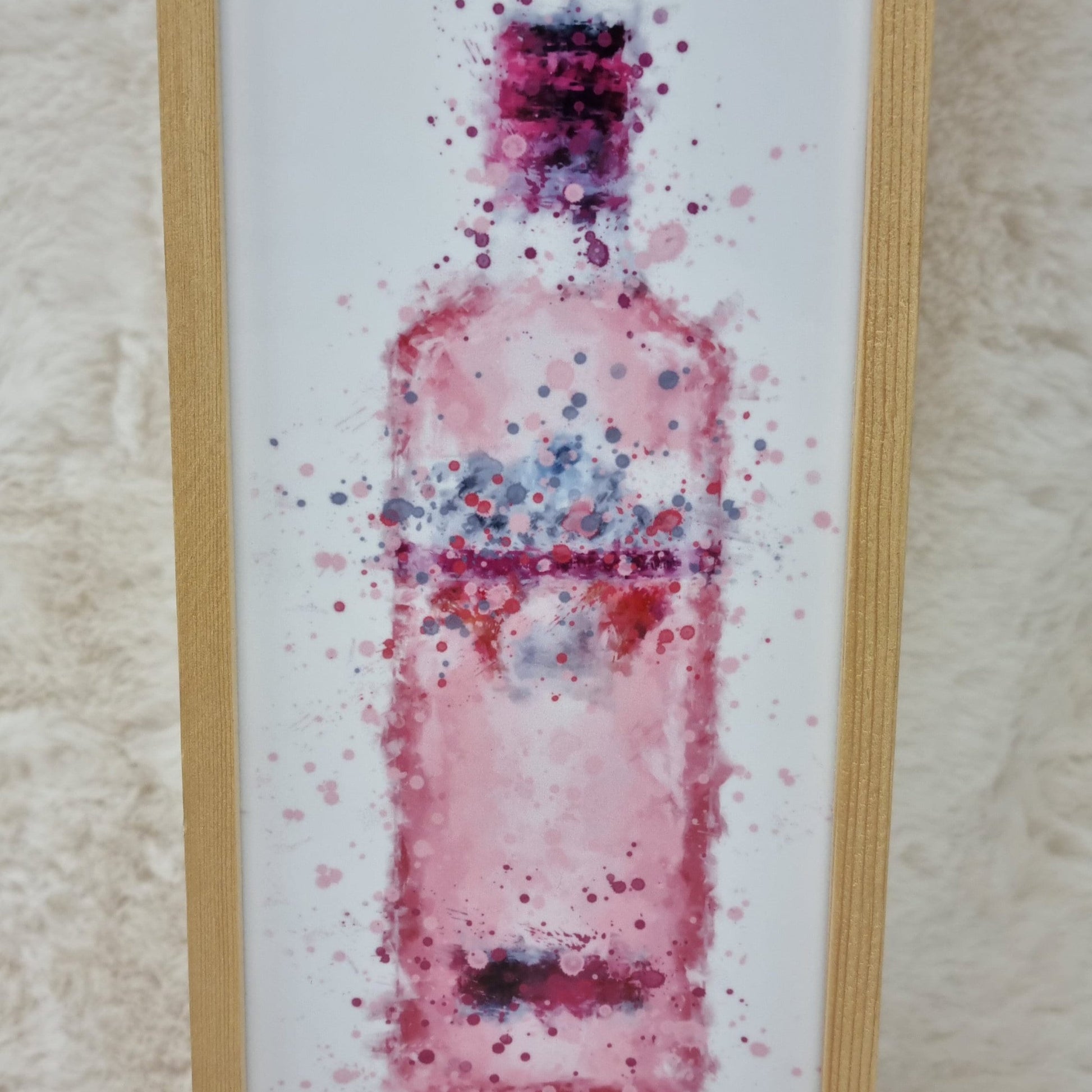 Personalised Pink Gin Wooden Wine Box