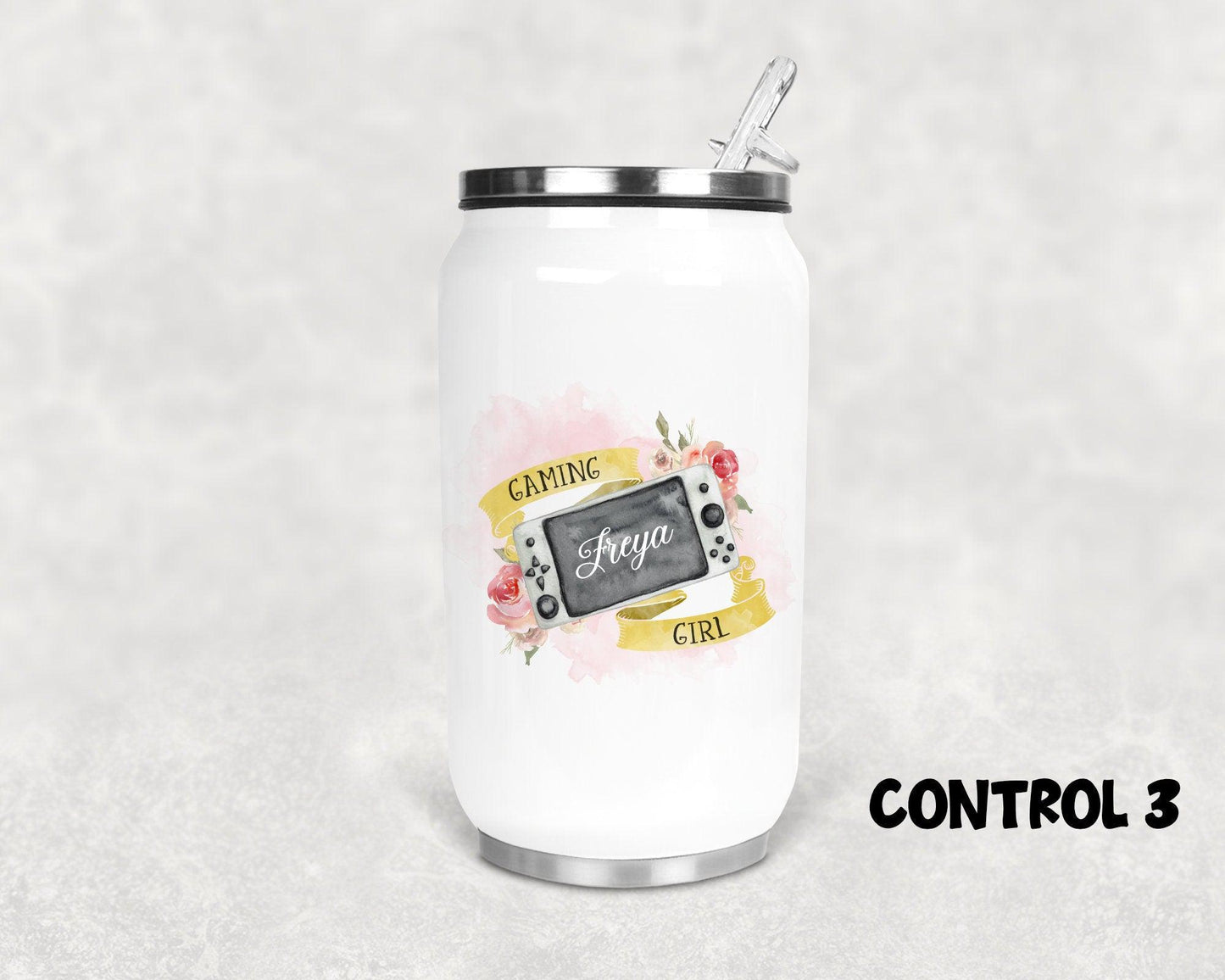 Gaming Girl Coke Can Drinking Bottle, Gaming Water Bottle, School Bottle