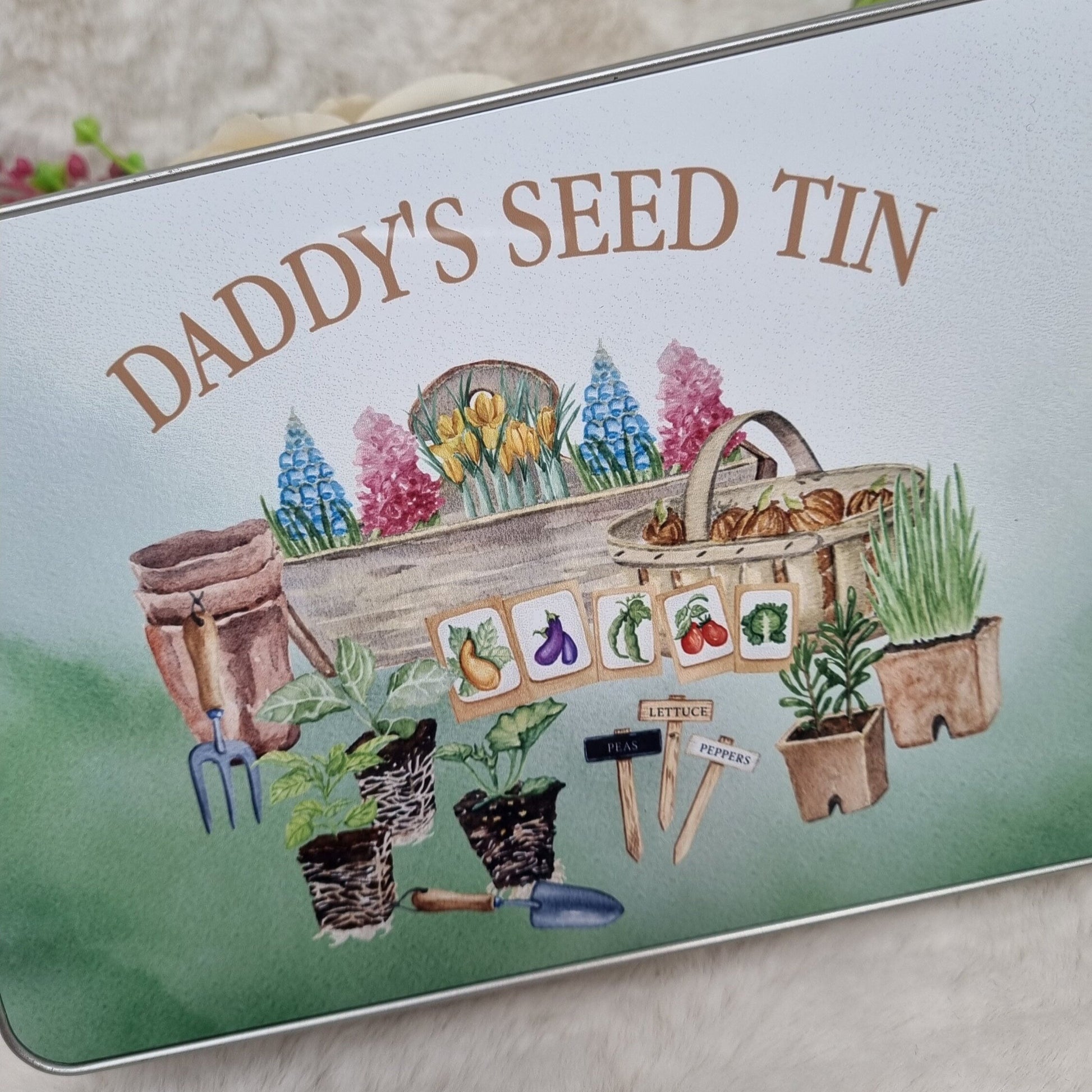 Personalised Storage Seed Tin
