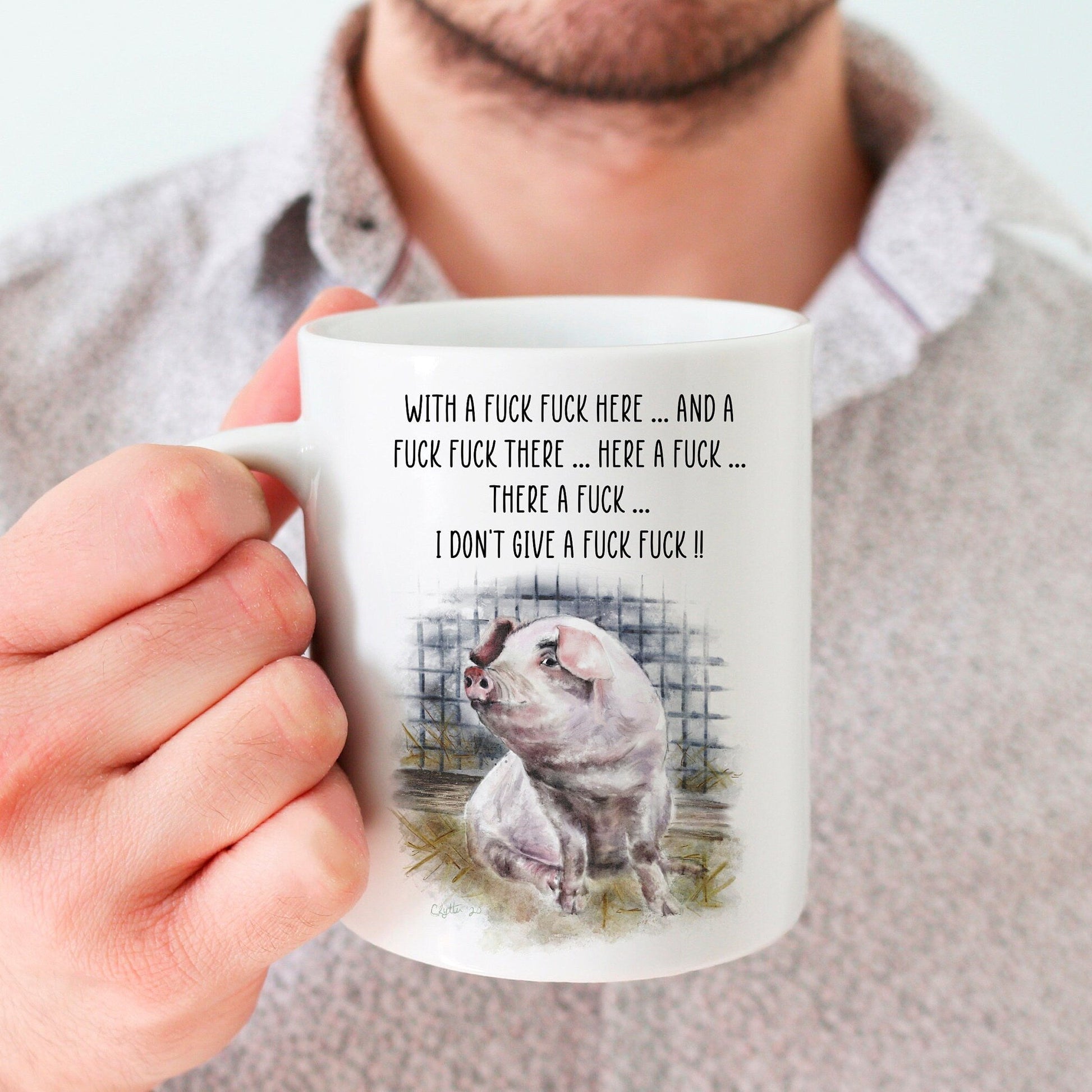 Rude Nursery Rhyme Farm Animals Mug