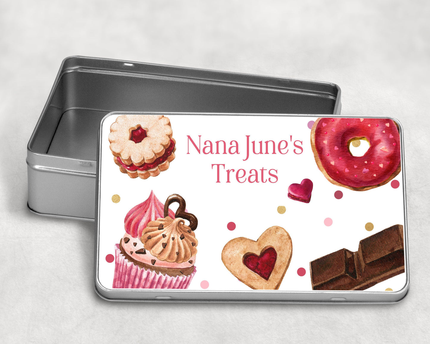 Personalised Biscuit Tin, Mum/Grandma/Mam Treat Tin, Gift For Her