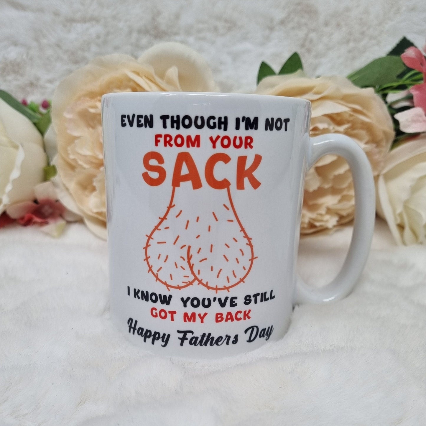 Funny/Rude Father's Day Mug, Funny Stepdad Mug, Bonus Dad Mug