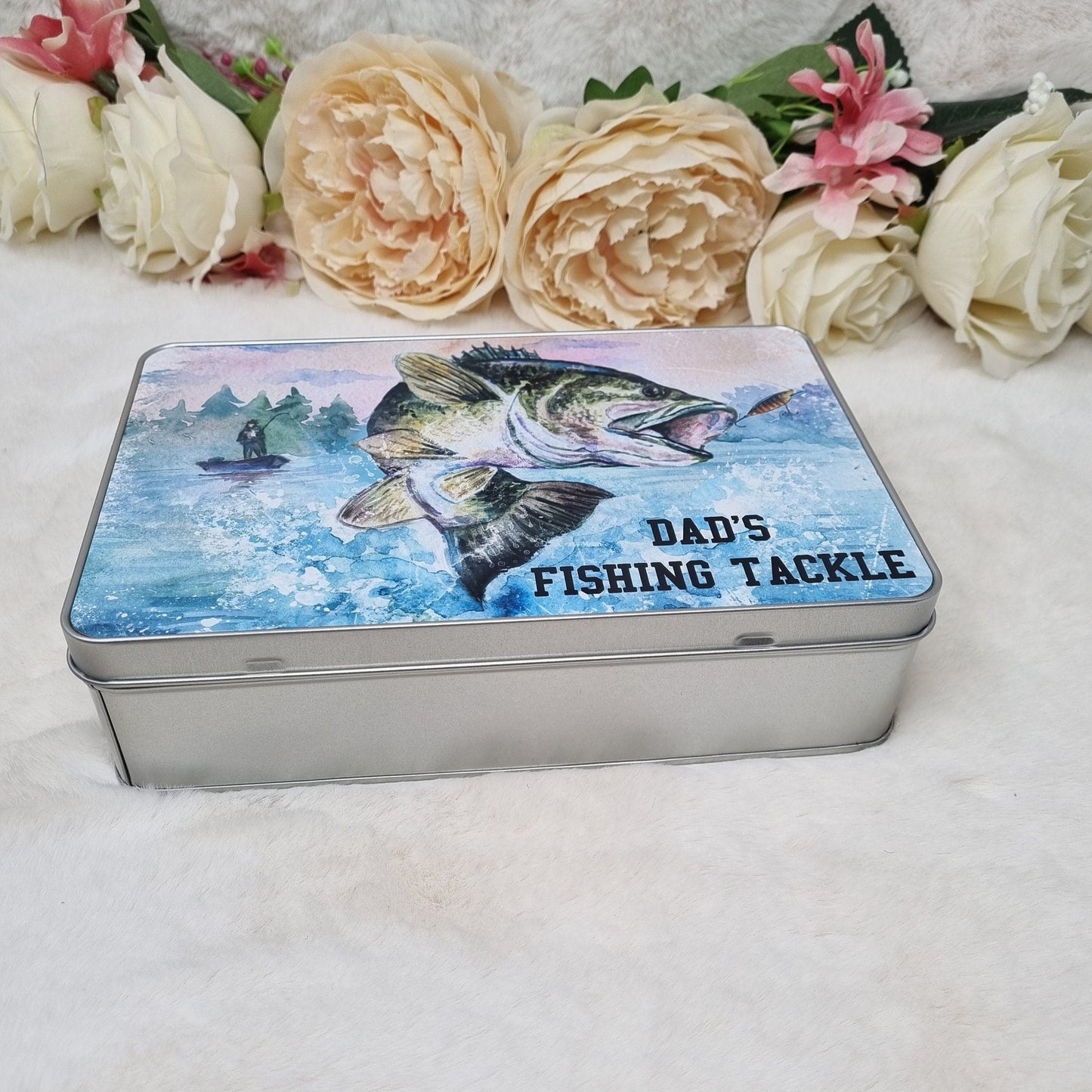 Fishing Tin, Fishing Tackle Tin Gift For Him, Fishing Gift, Father's Day Gift, Fishsing Birthday Gift Idea