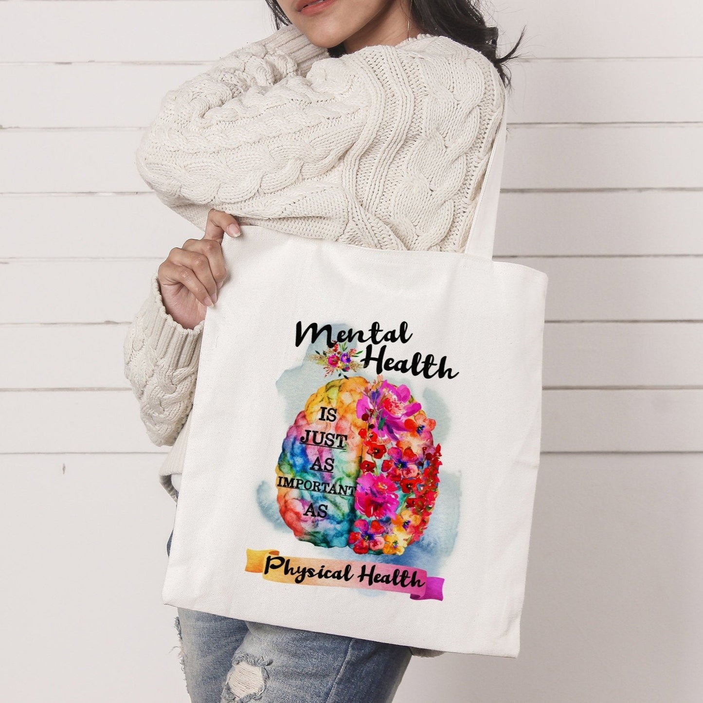 Mental Health Nurse Bag, Nurse Gift, Mental Health Nurse Tote Bag, Uniform Bag, Mental Health Practitioner Gift