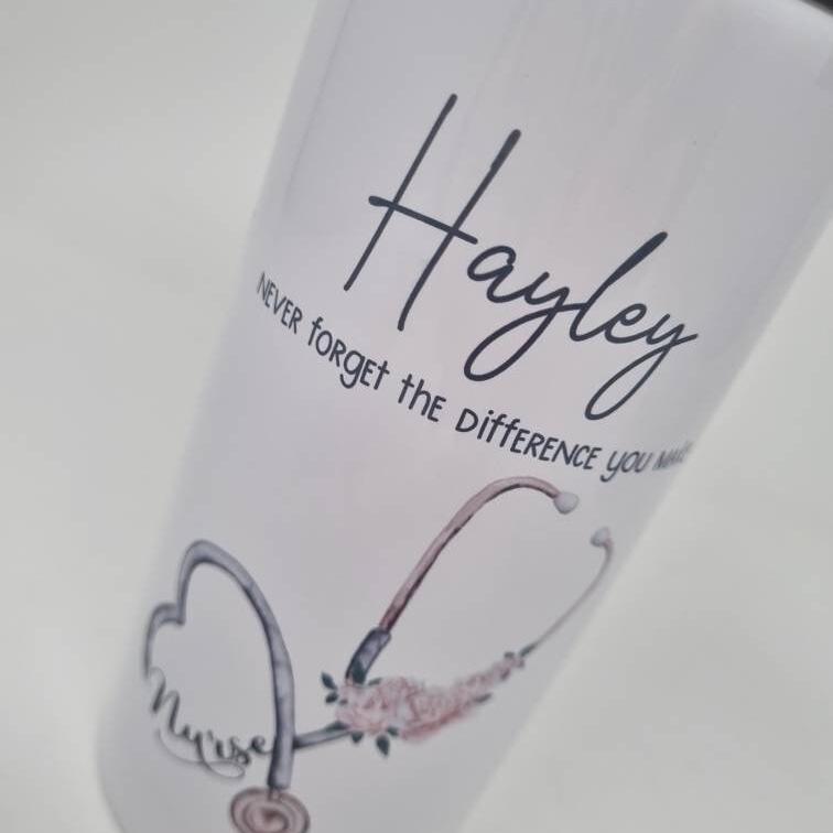 Nurse Water Bottle, Student Nurse Water Bottle, Nurse/Student Gift, Stethoscope Nurse