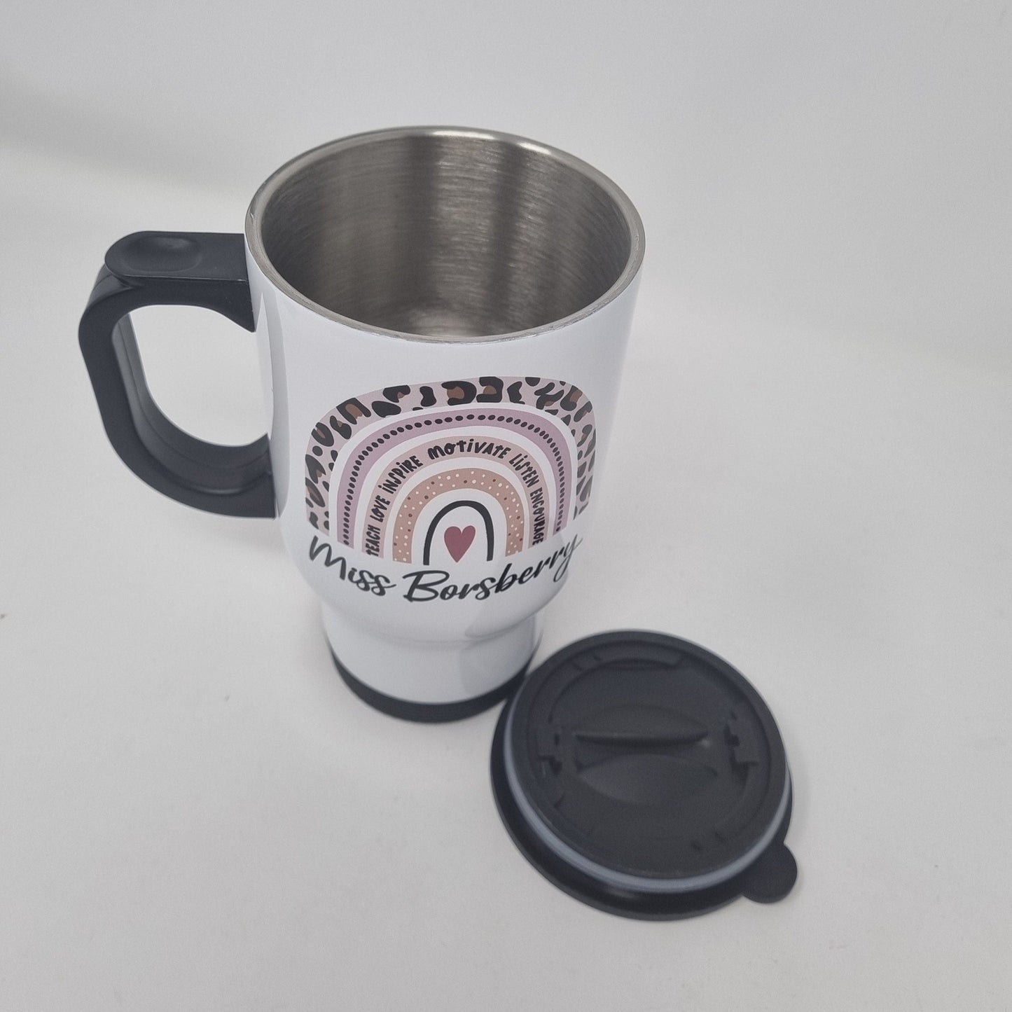 Personalised Teacher Travel Mug, Teacher Gift, Thankyou Teacher