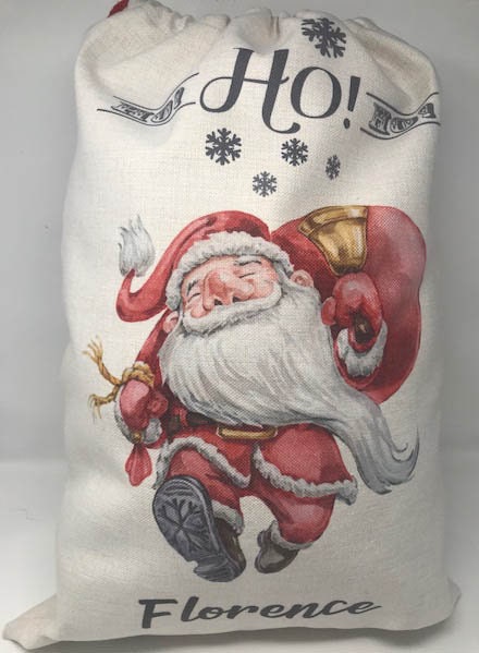 Large Luxury Personalised Santa Claus Christmas Sack