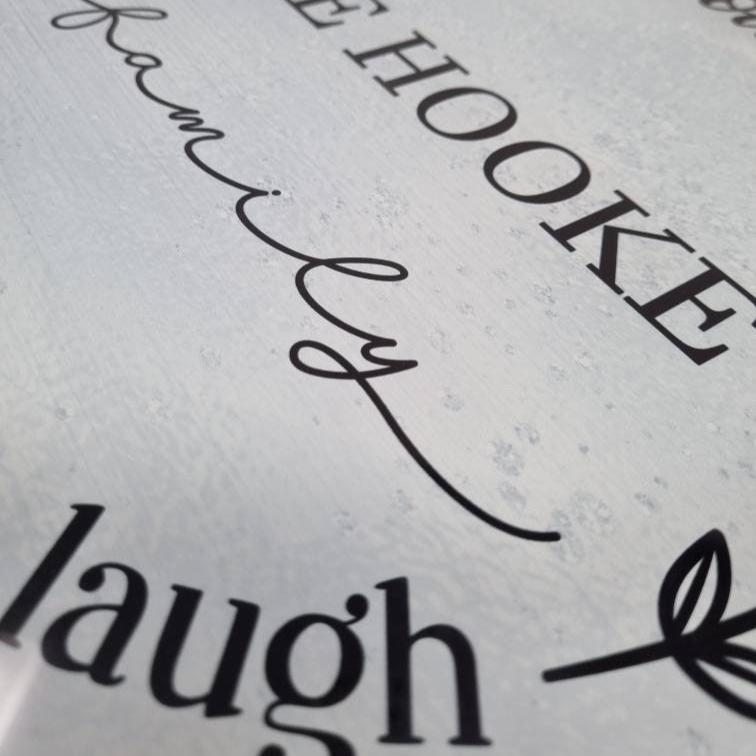 Welcome To Our Kitchen Personalised Glass Chopping Board, Kitchen Accessory, Chopping Board