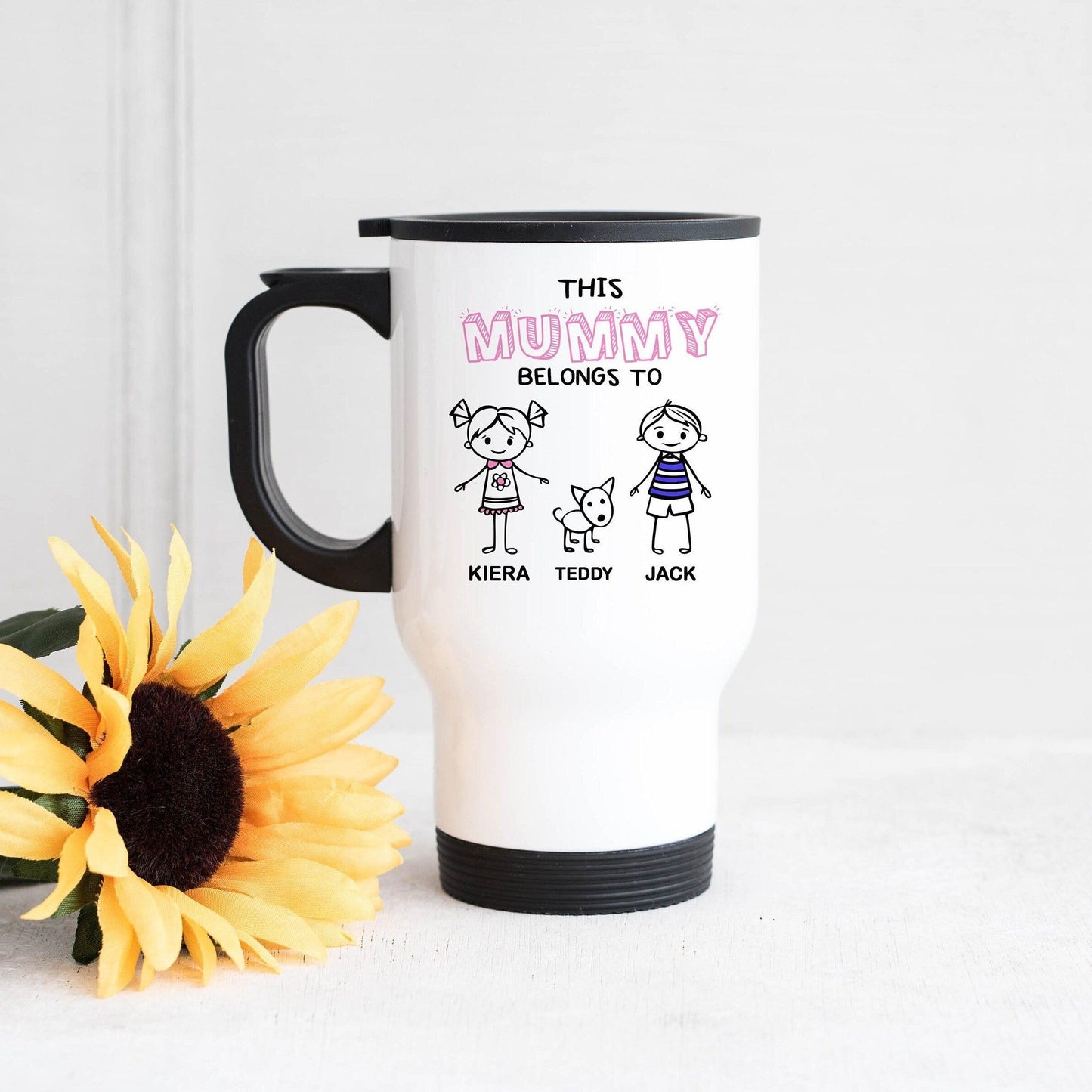 Personalised Mum / Nana Travel Mug, Gift For Mum/Grandma, Travel Mug For Mum, Mother's Day Gift