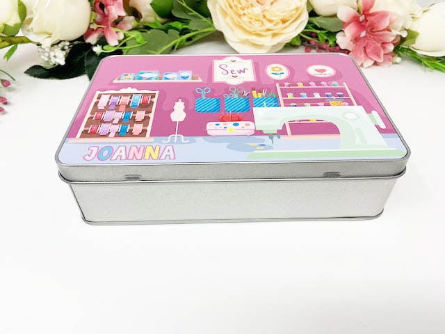 Sewing Craft Personalised Tin
