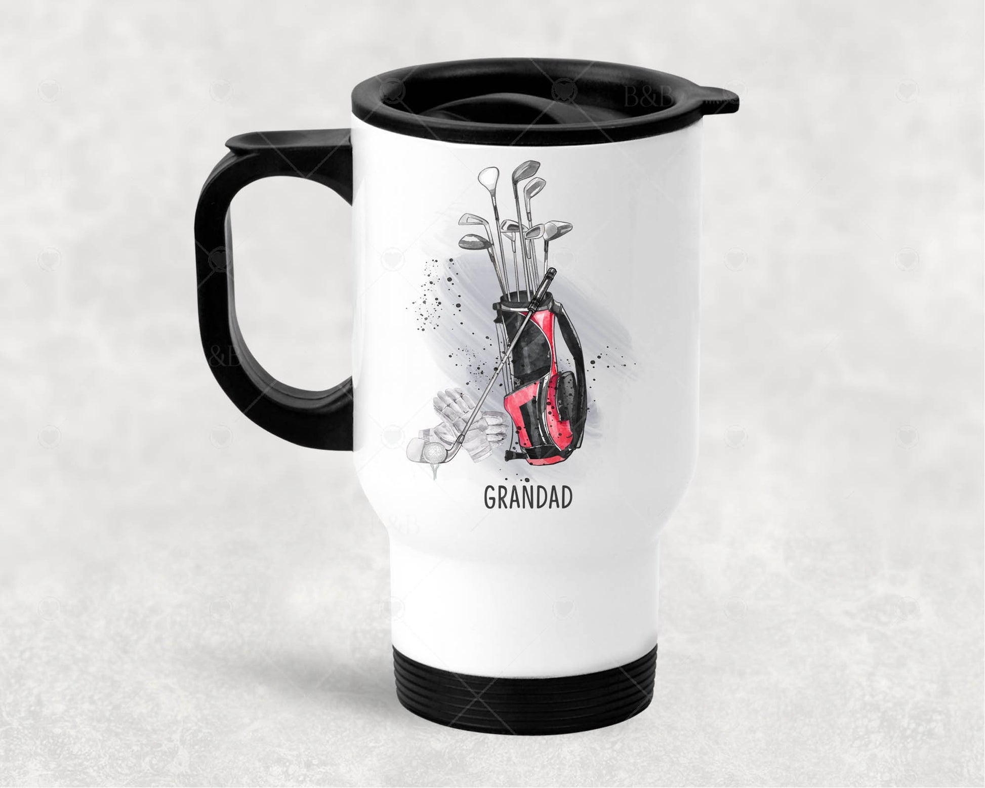 Personalised Golf Travel Mug