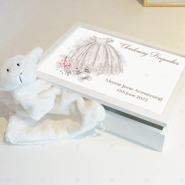 Christening Baptism Keepsake Memory Box
