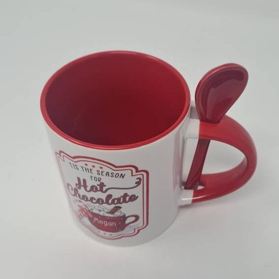Christmas Hot Chocolate Mug, Personalised Christmas Mug, Hot Chocolate Mug