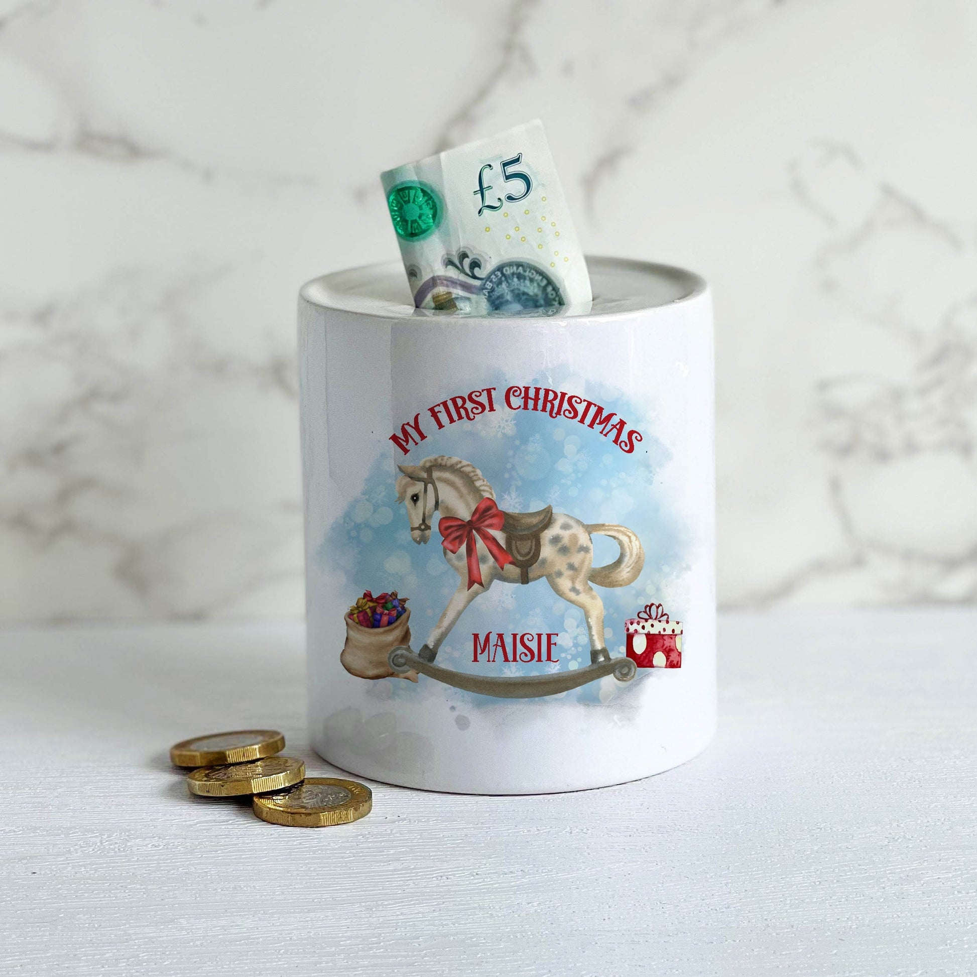 Baby's First Christmas Money Box