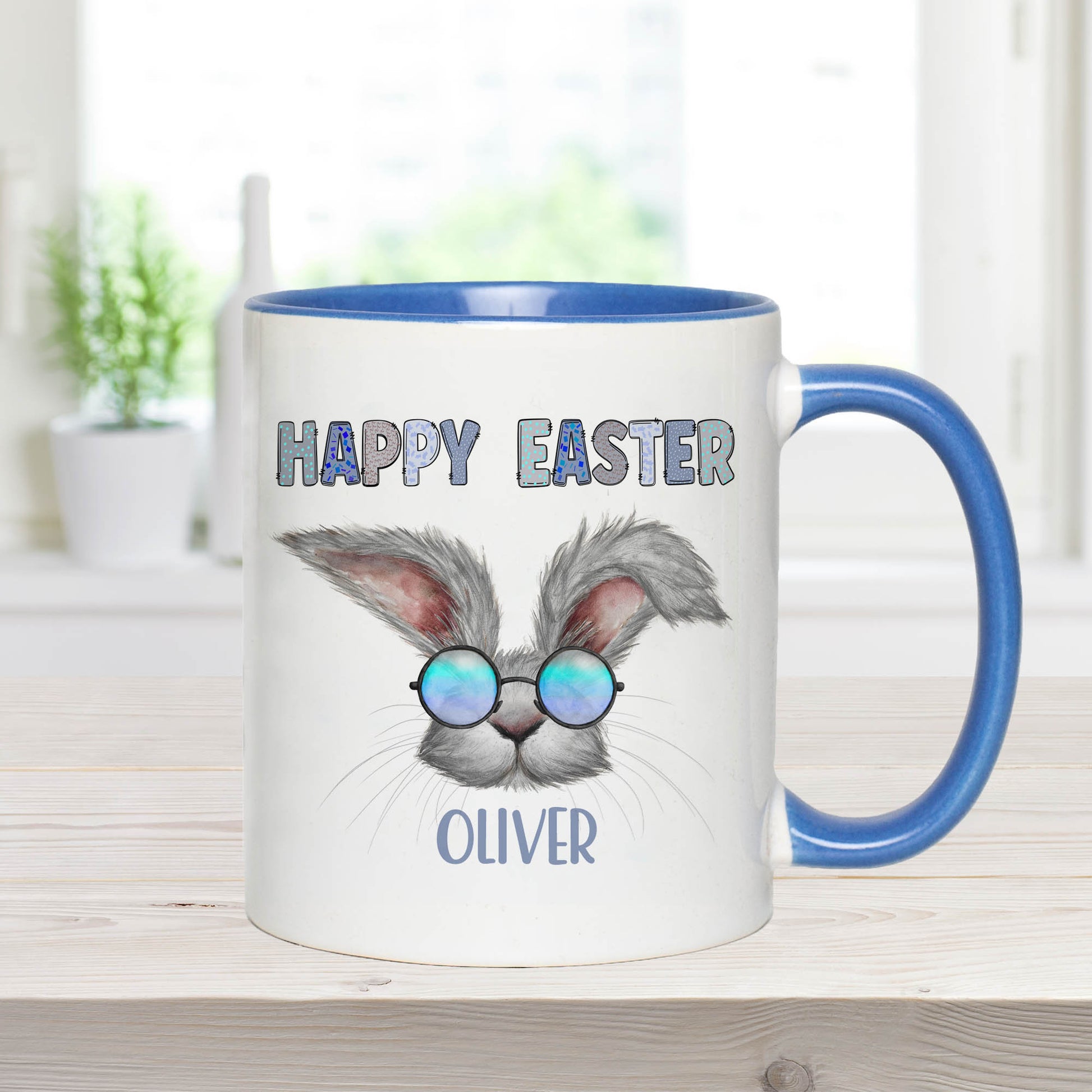 Personalised Easter Bunny Face Mug