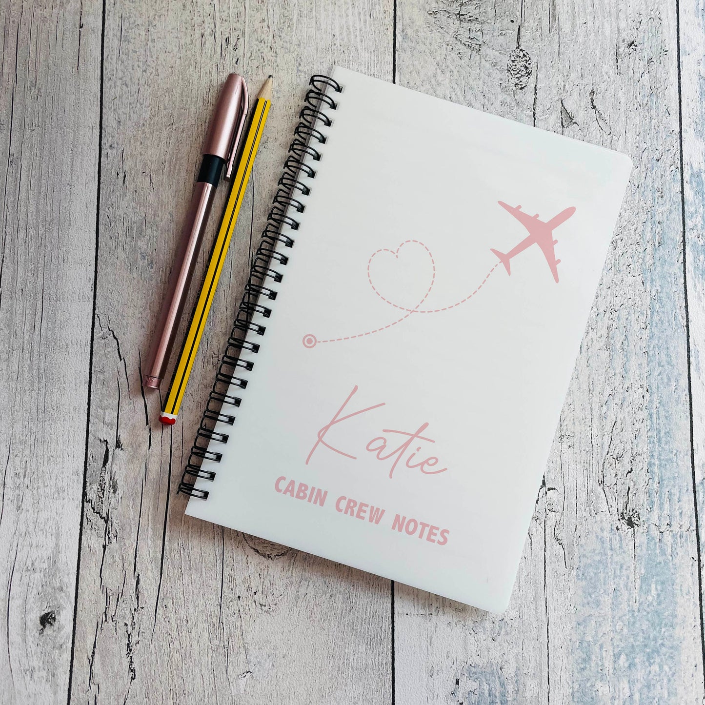 Personalised Cabin Crew Notebook, Airline worker Gift, Flight Attendant Gifts, Cabin Crew, Airline Worker, Air Hostess Gift, Pilot Gifts