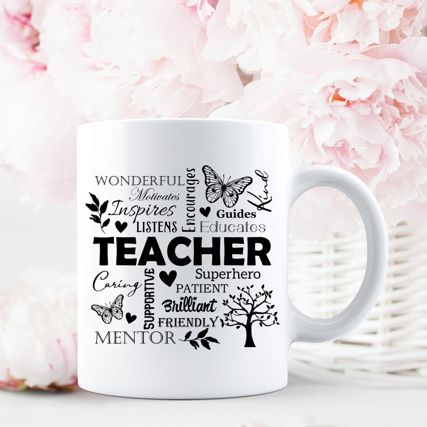Personalised Teacher Mug, Male Teacher Mug, Female Teacher Mug, PersonalisedTeacher Gift, Teacher Ceramic Mug, End of Term Gift,