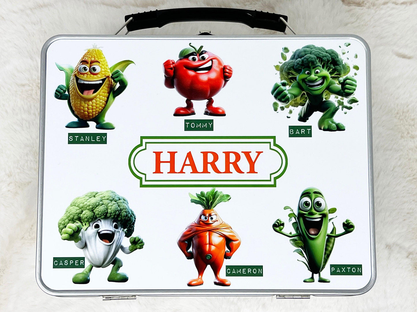 Personalised Kids Lunch Box, Metal Lunch Box, Back To School Lunch Box, Packed Lunch Box, Fun Lunch Box, Tin Lunch Box, Personalised Lunch