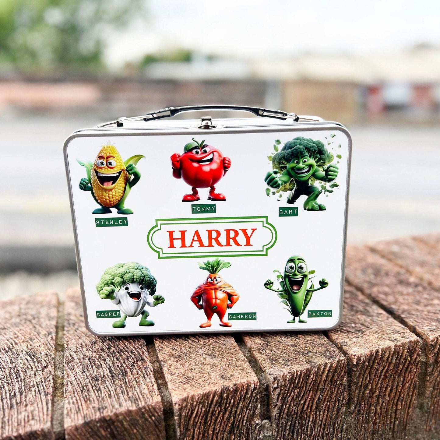 Personalised Kids Lunch Box, Metal Lunch Box, Back To School Lunch Box, Packed Lunch Box, Fun Lunch Box, Tin Lunch Box, Personalised Lunch