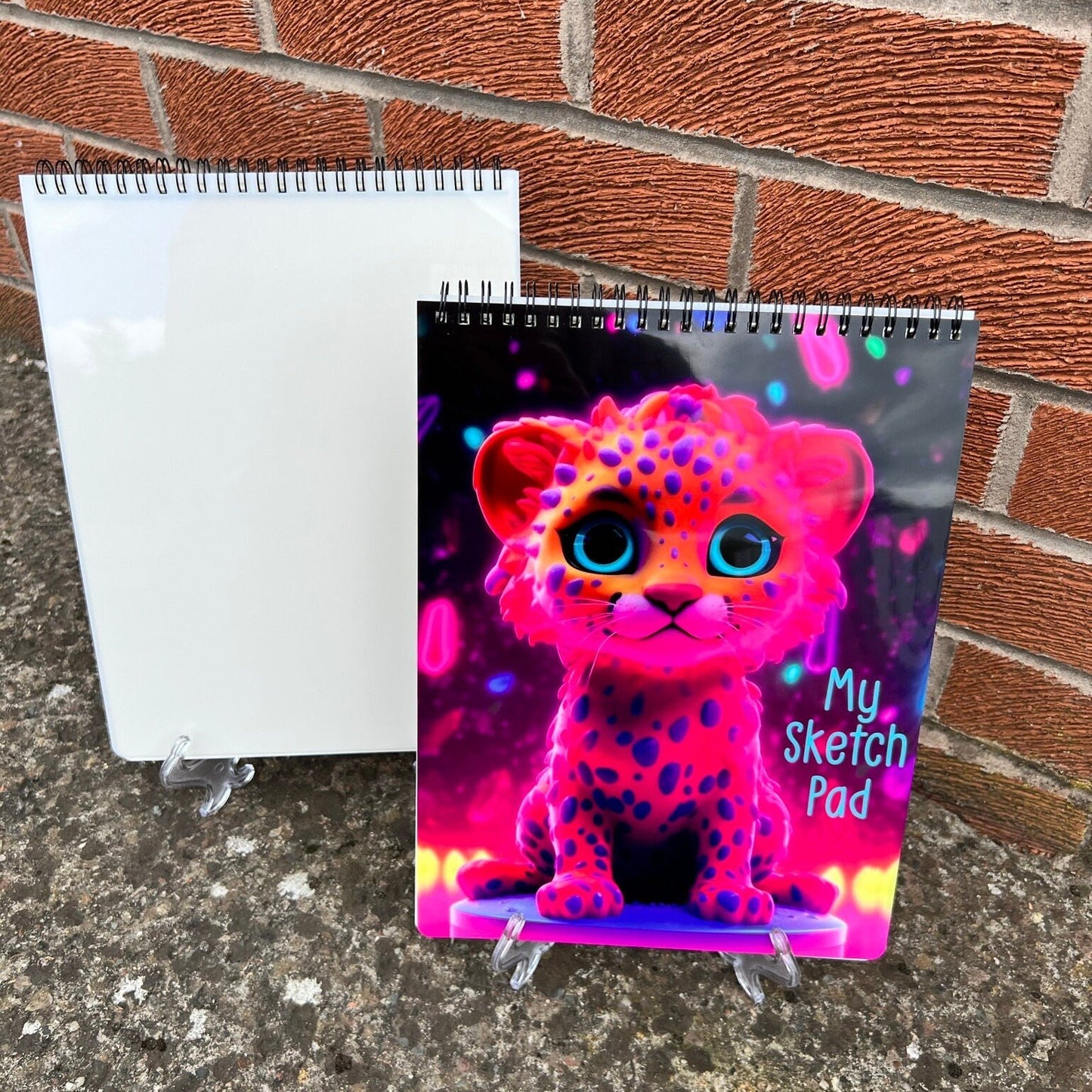 A4 Sketchpad, A4 Notebook, Sketchbook, 3D animals, Colourful Sketchpad