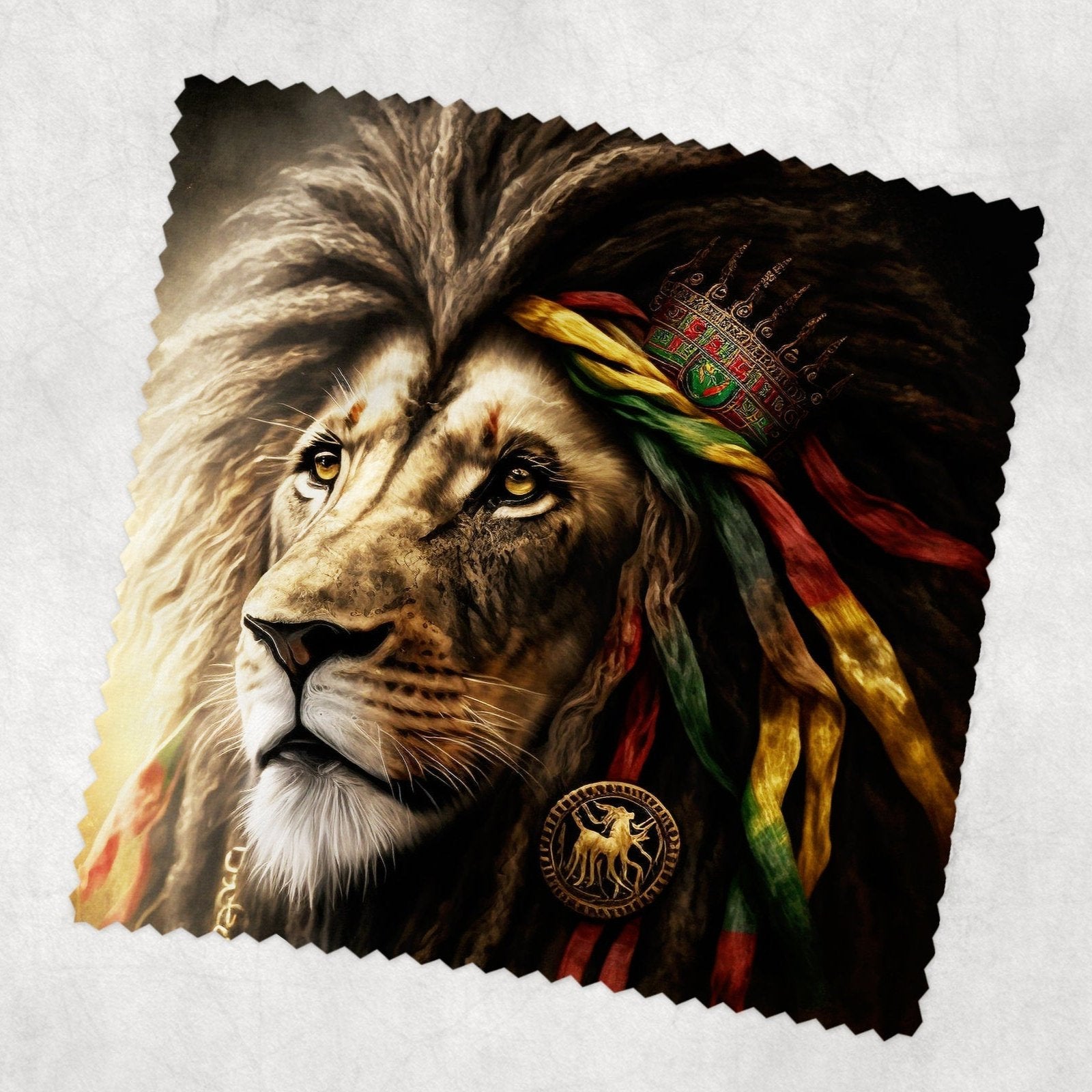Reggae Theme Lion Lens Cloth