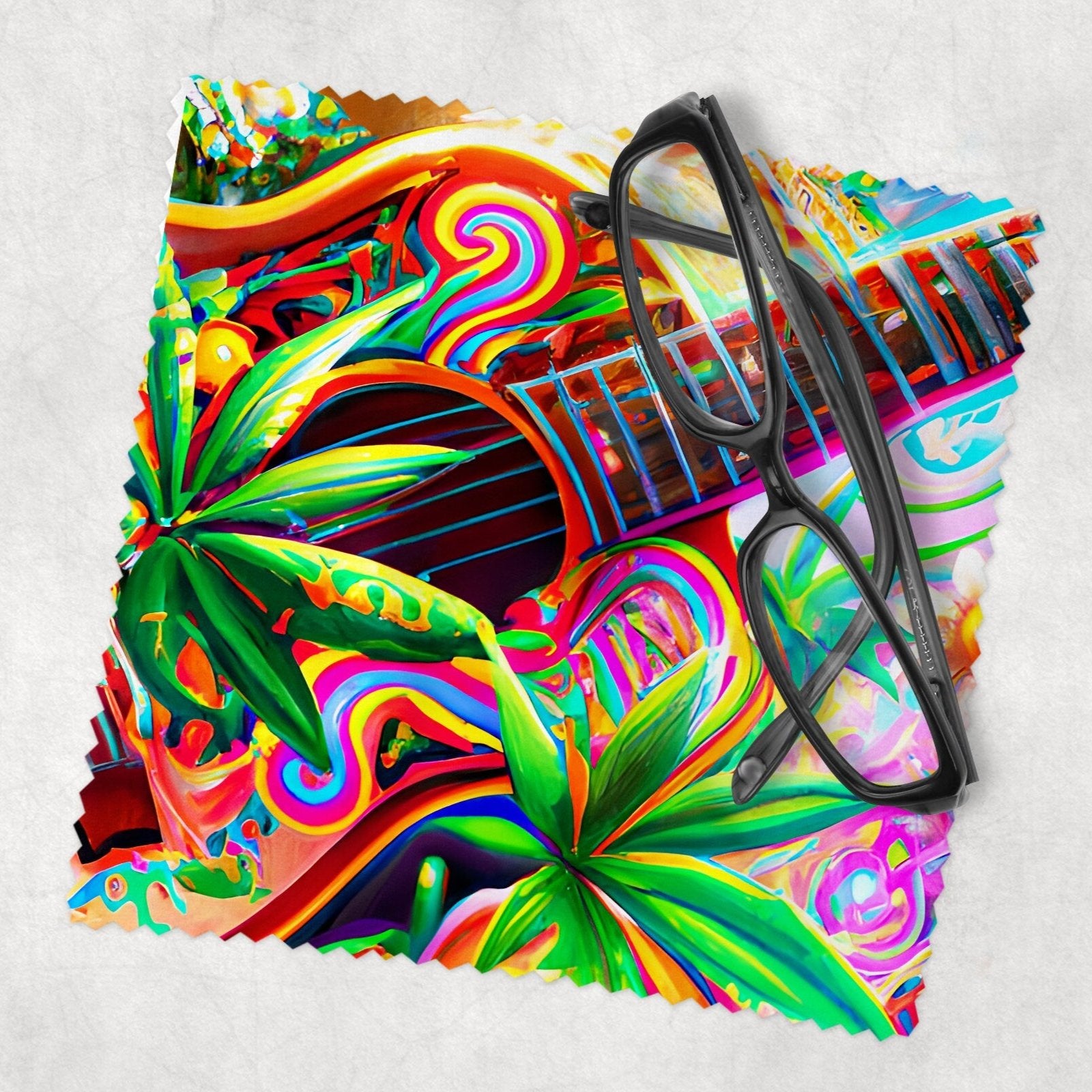 Smoking Leaf Lens Cloth 5 Designs