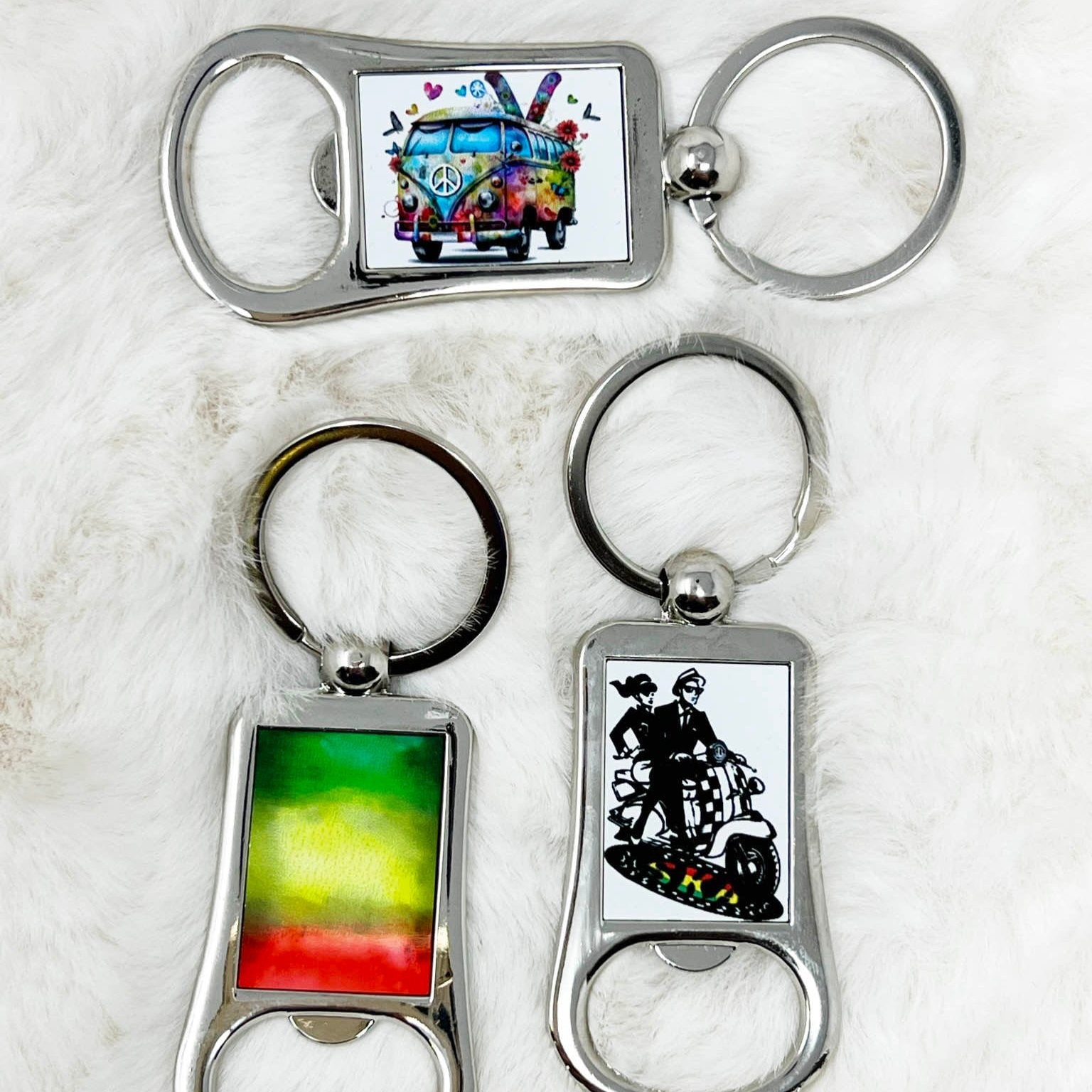 Ska Camper Reggae Bottle Opener Keyring