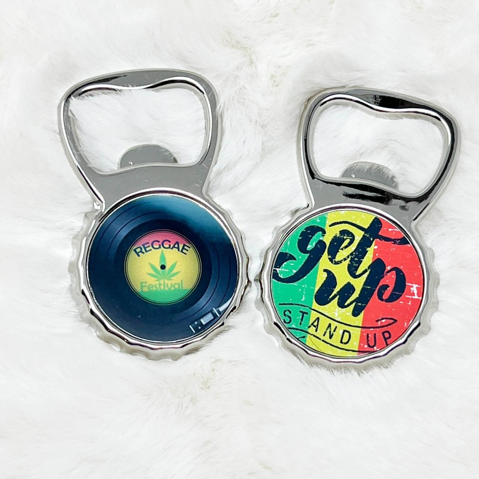 Reggae Bottle Opener Fridge Magnet