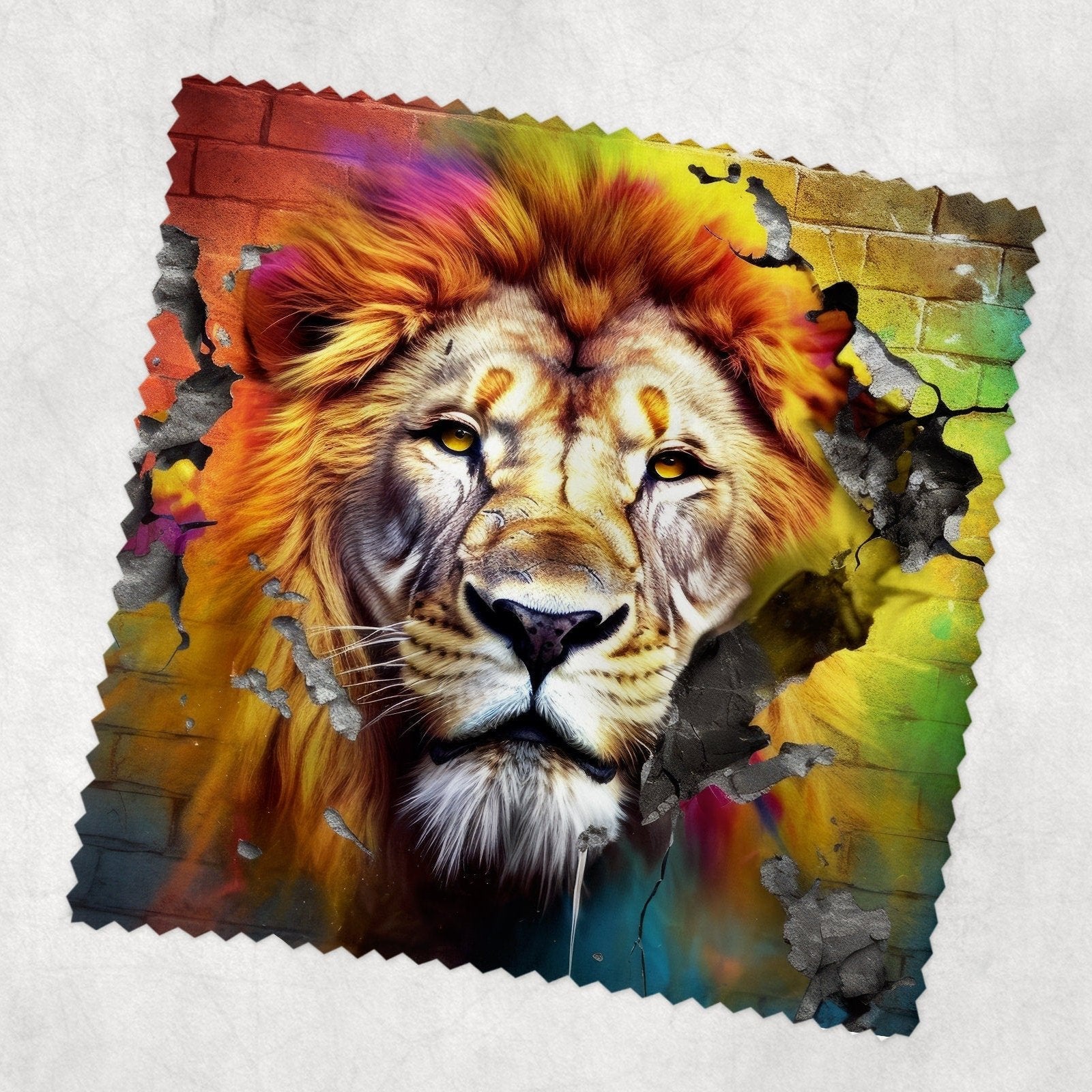 Reggae Theme Lion Lens Cloth