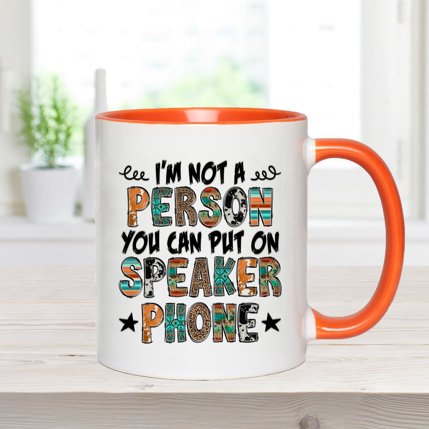 Not On Speaker Phone Mug, Sweary Person Gift, Funny Quote Mug, Funny Mug, Humour Mug, Funny Friend Gift, Funny Partner Gift, Colleague Gift