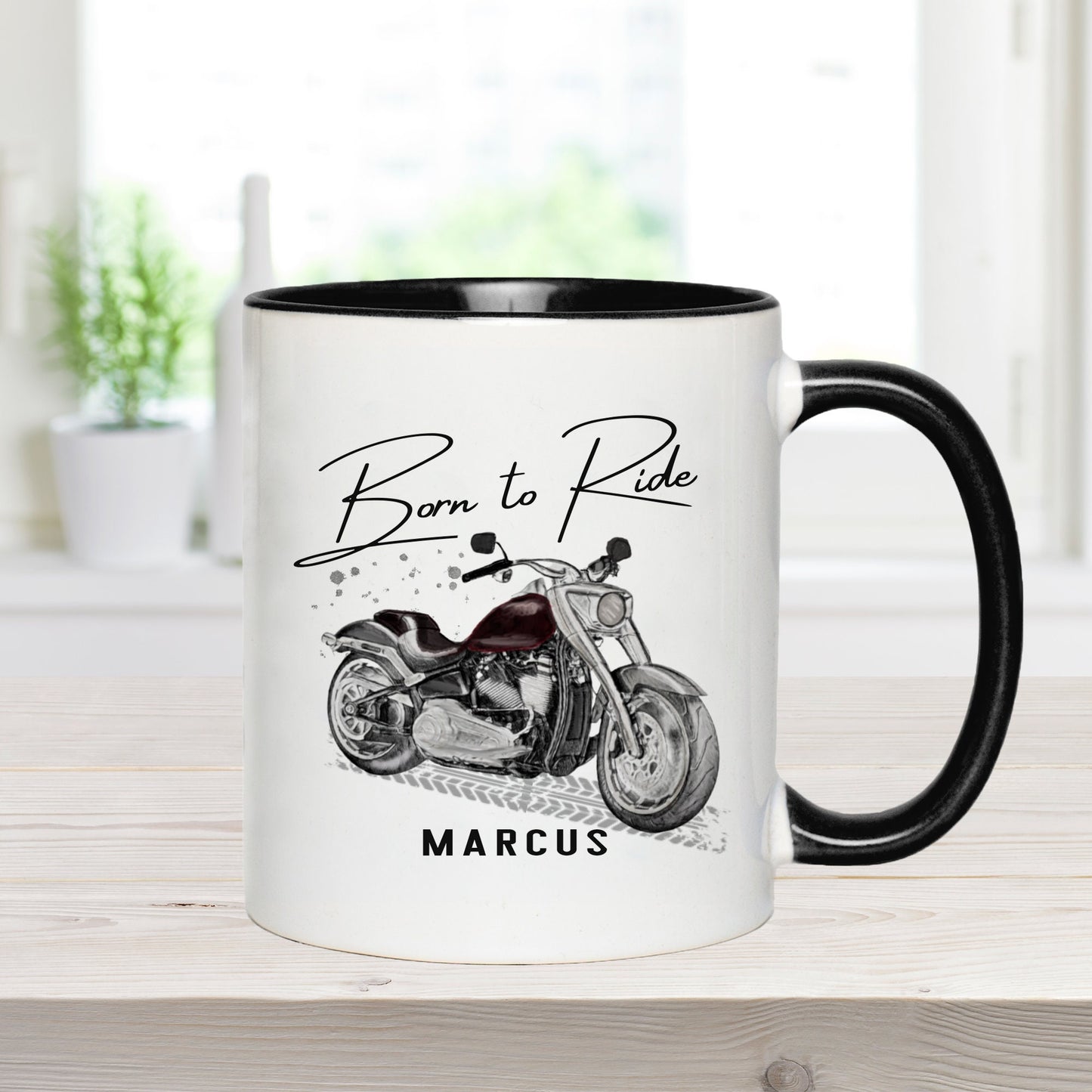 Personalised Motorbike Mug, Motorbike mug, Personalised biker mug, Biker Gift, Born To Ride Mug, Personalised Mug Biker, Motorbike Gift Mug