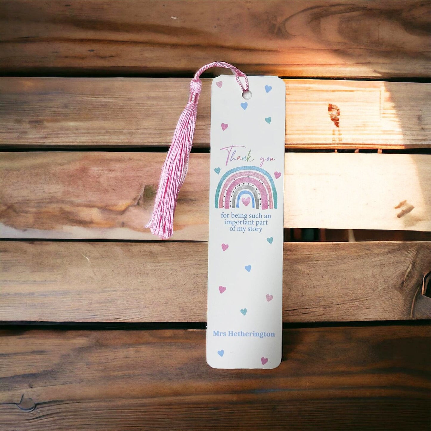 Personalised Teacher Bookmark Gift, Teacher Gift, End of Term Gift, Personalised Teacher Gift, Personalised Bookmark, Reading Gift,