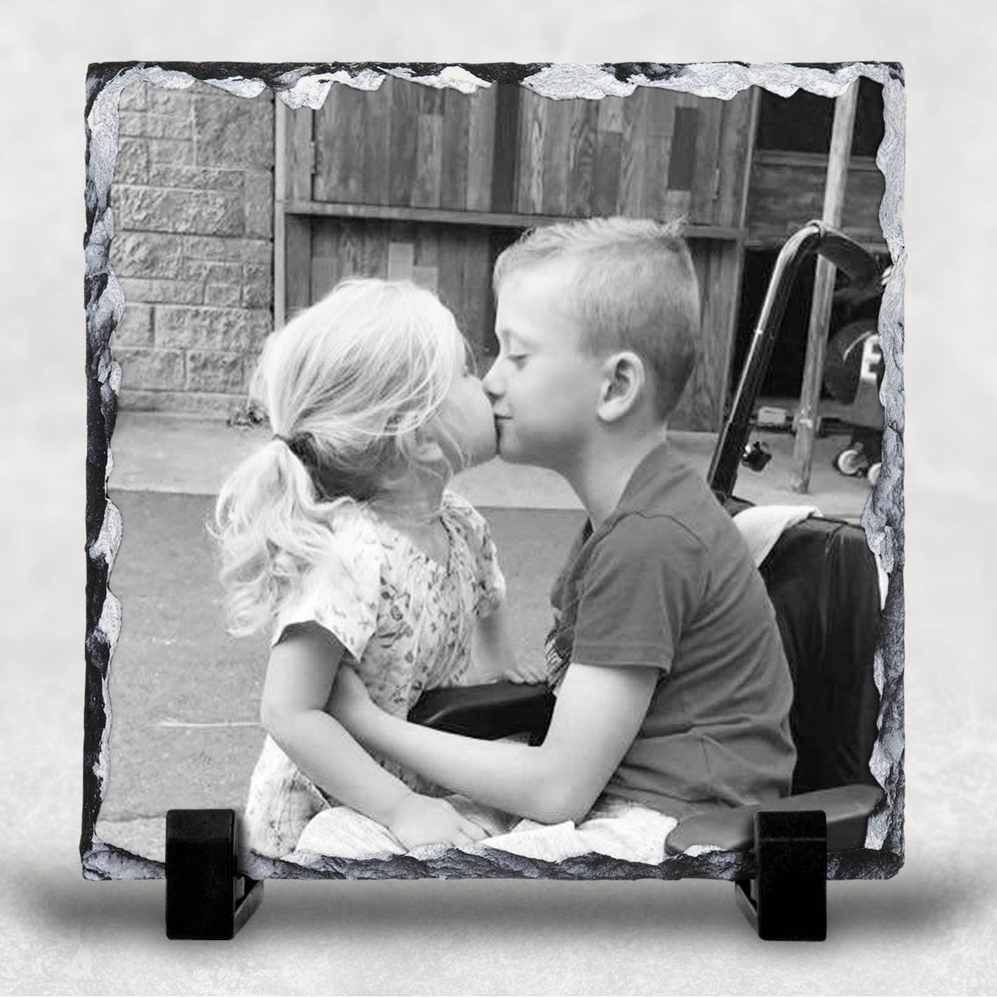 Personalised Square Photo Slates Various Sizes, Family Photo Gift, Printed Photo Rock Slate, Your Photo Gift